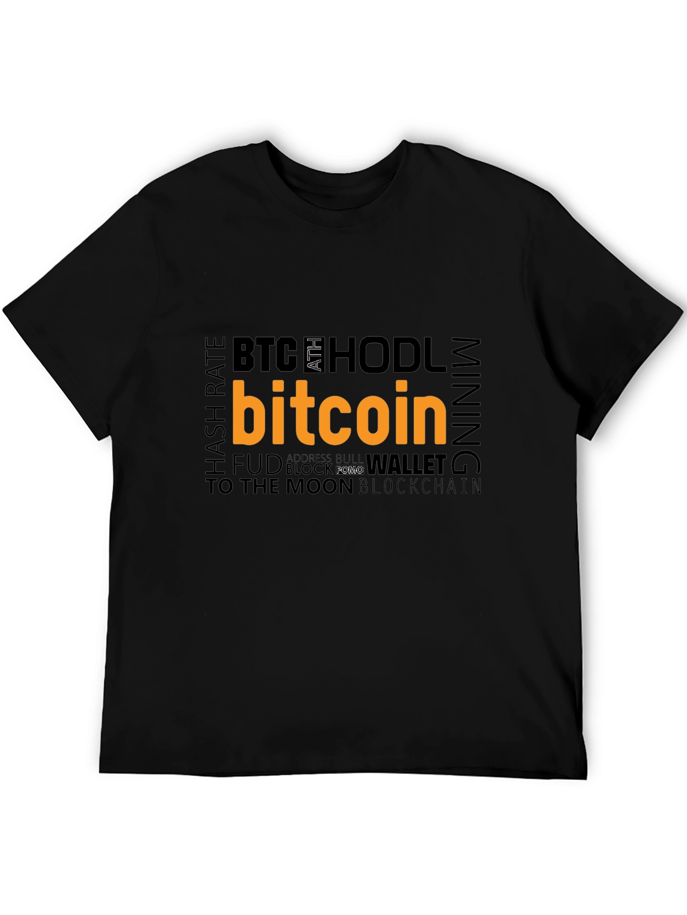 Bitcoin HODL Crypto Black T-Shirt