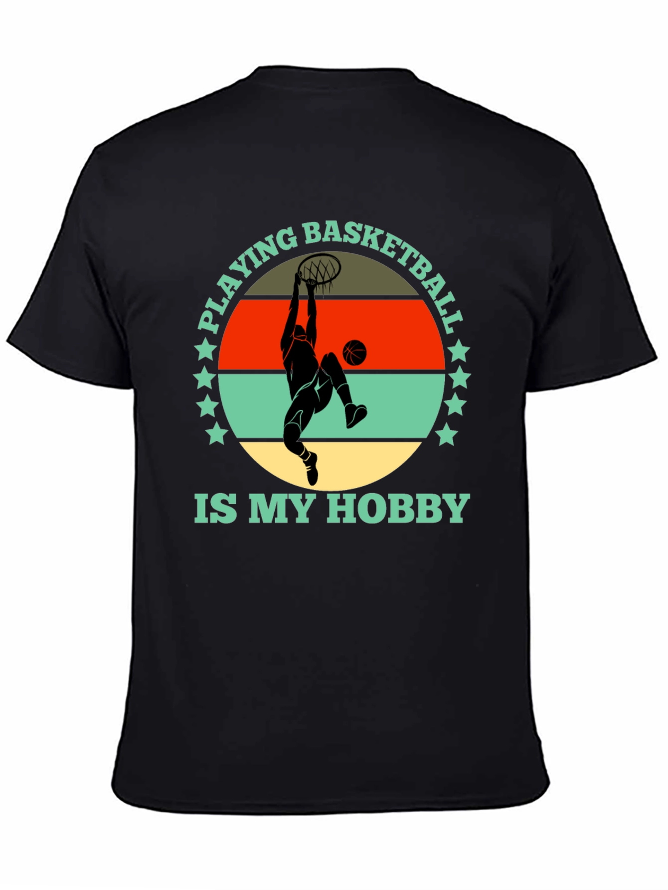 Basketball Hobby Graphic Tee - Stylish Cotton T-Shirt