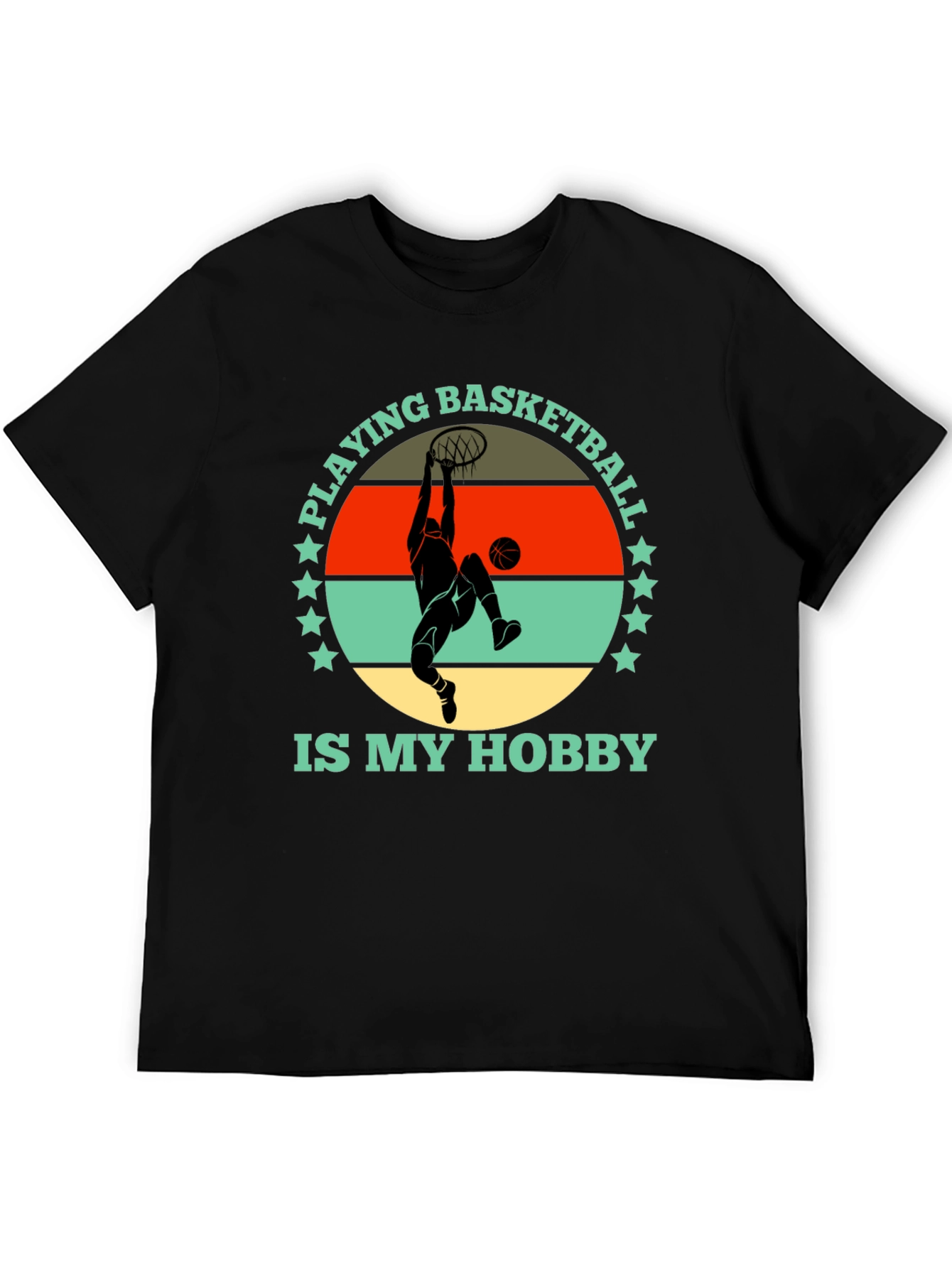 Basketball Hobby Graphic Tee - Stylish Cotton T-Shirt
