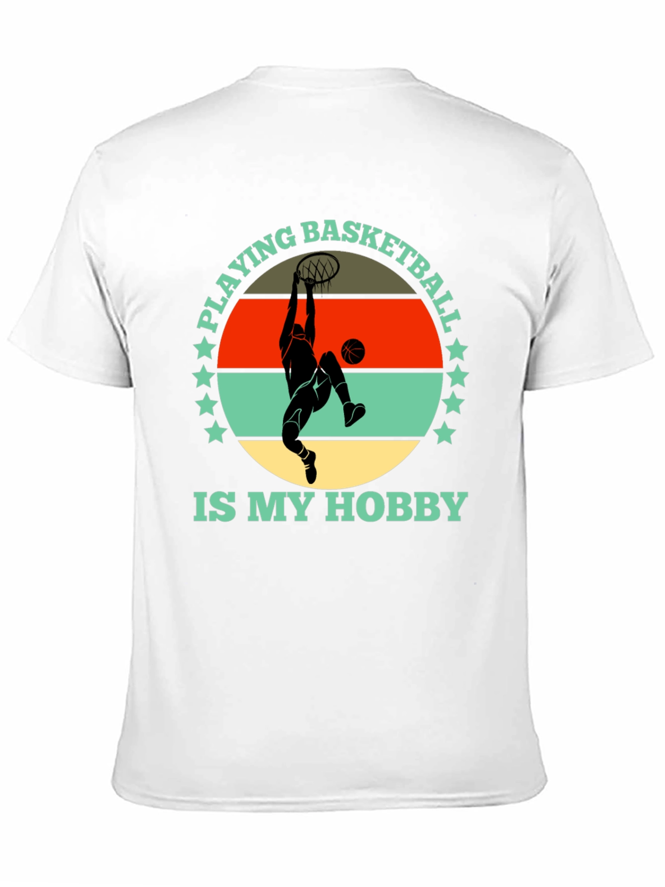 Basketball Hobby Graphic Tee - Stylish Cotton T-Shirt