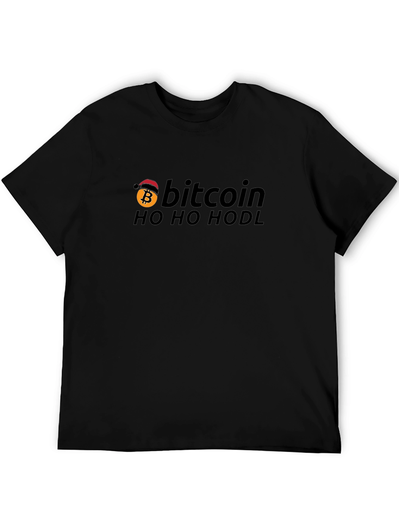 Bitcoin Santa Hat Holiday HODL T-Shirt