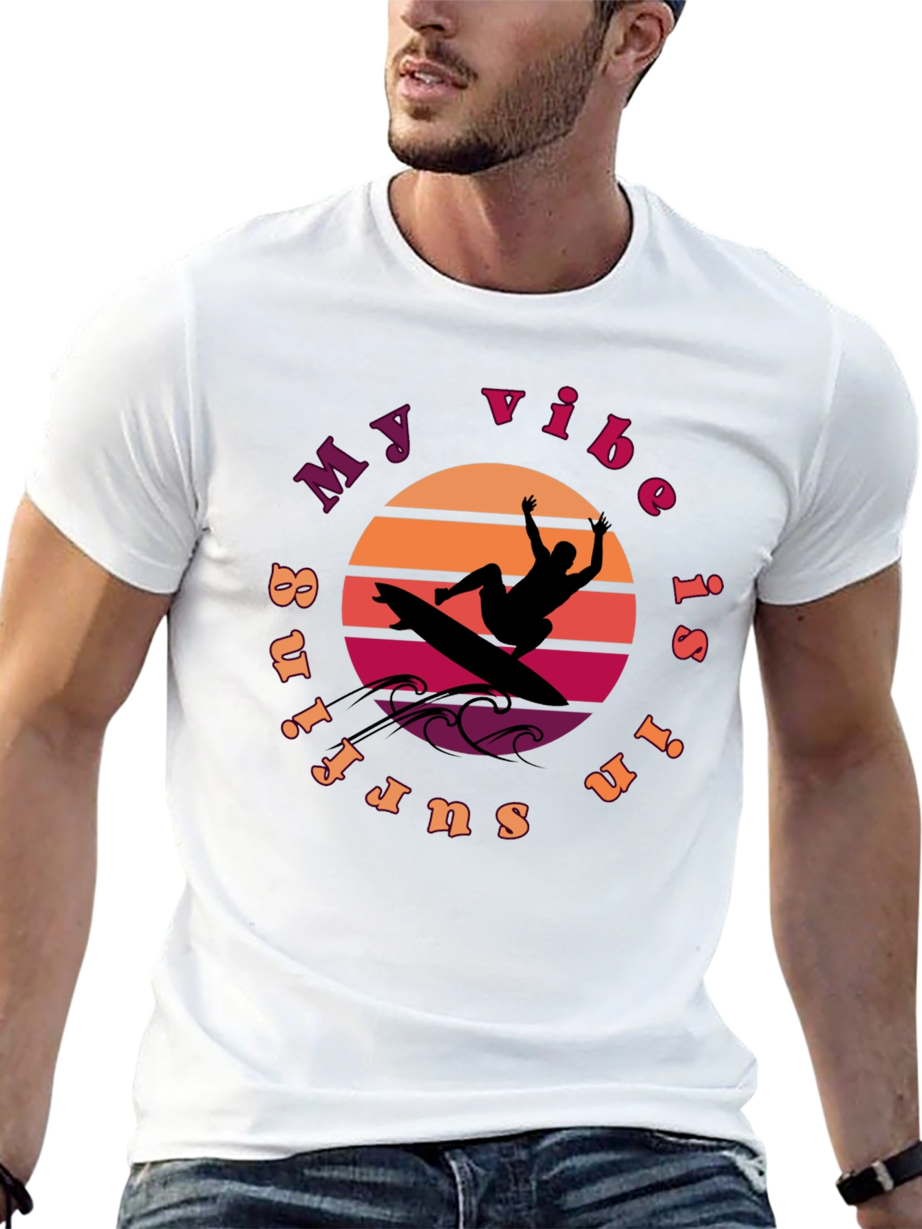 Surfing Vibe Graphic Tee