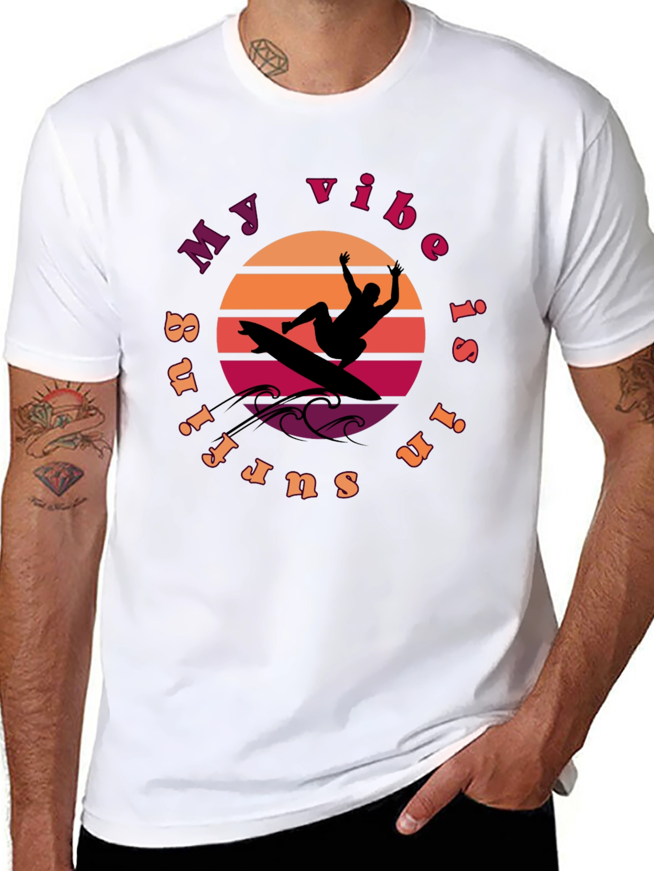 Surfing Vibe Graphic Tee