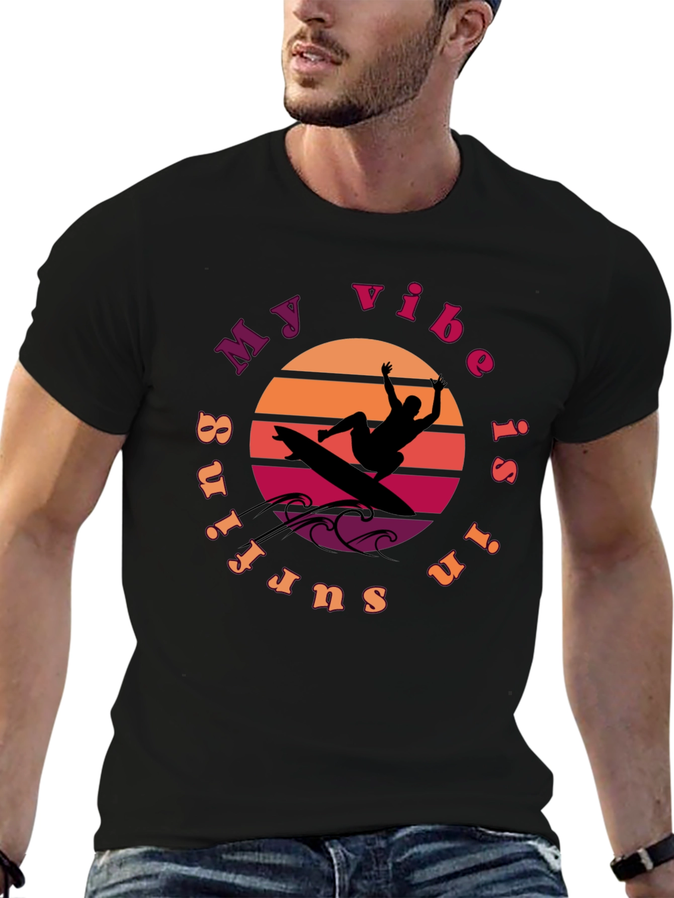 Surfing Vibe Graphic Tee