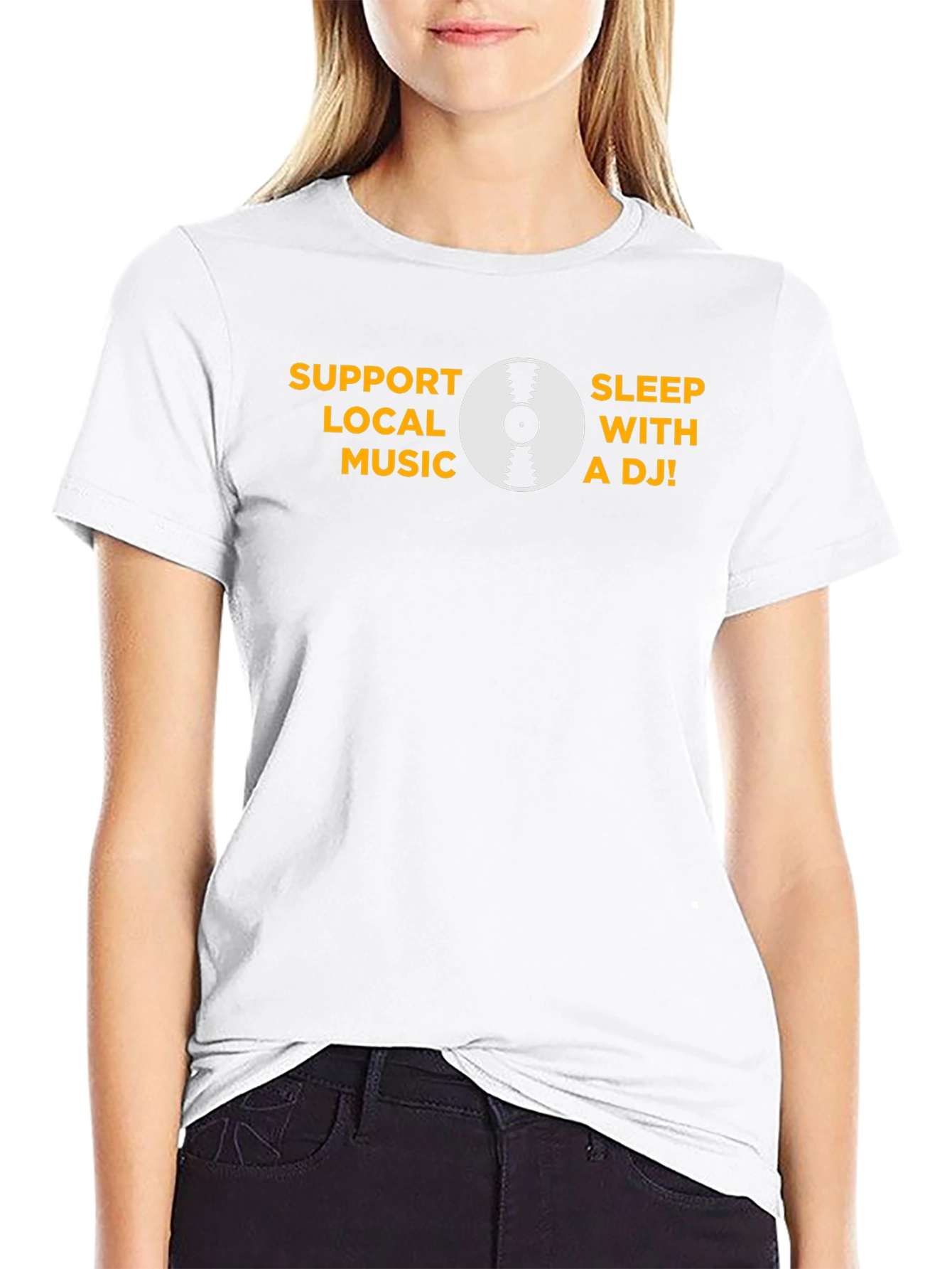 Support Local Music - Black Graphic T-Shirt