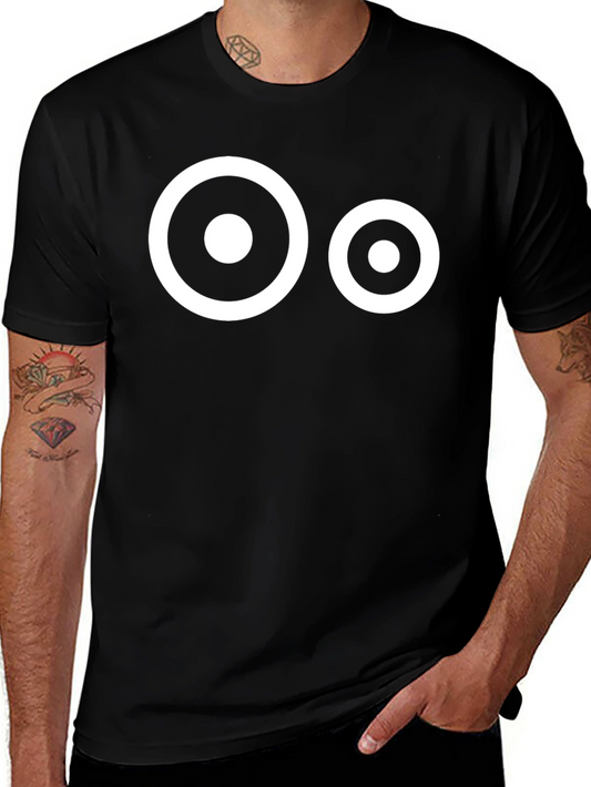 Bullseye Graphic Tee - Black Crew Neck