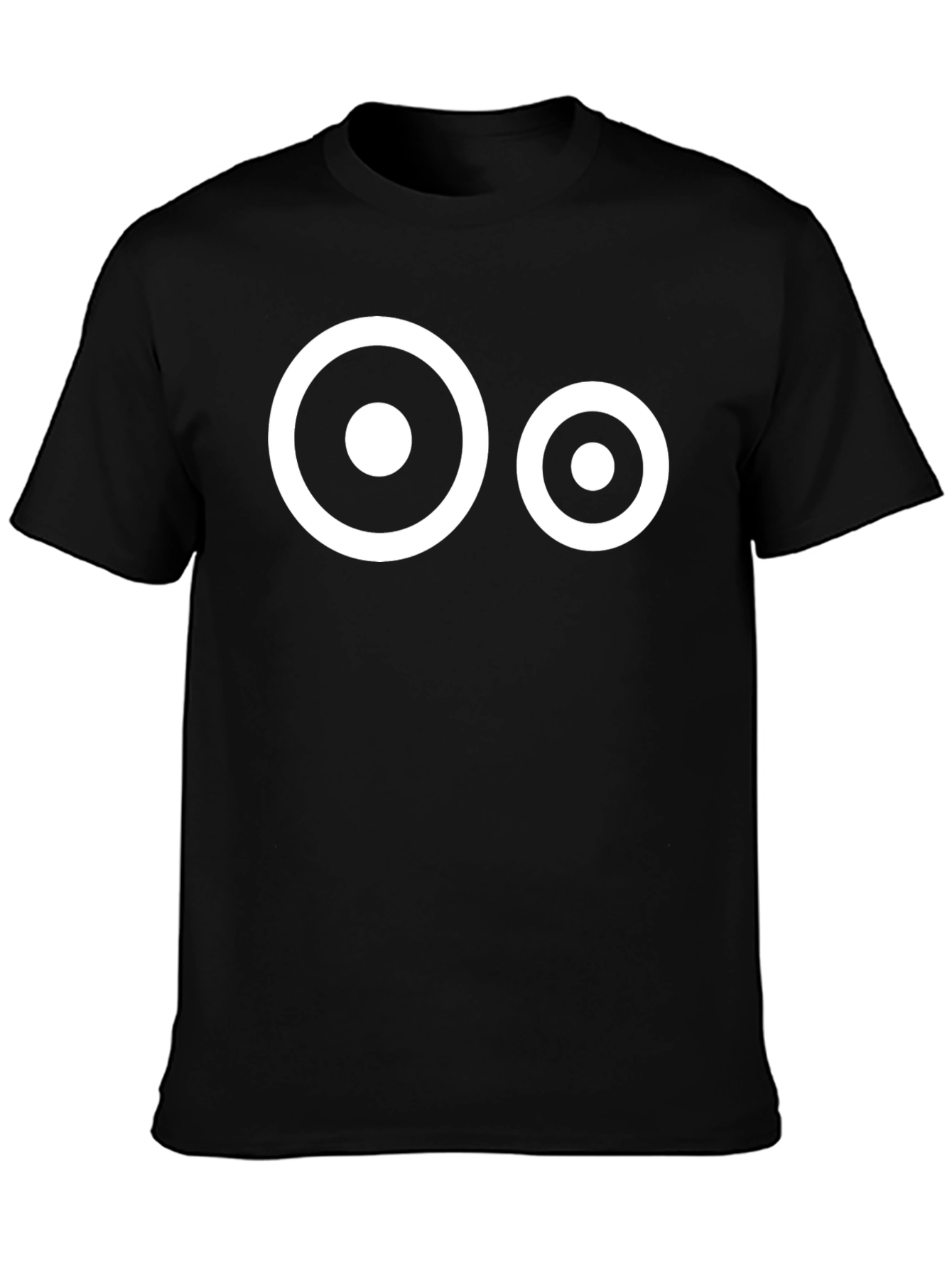 Bullseye Graphic Tee - Black Crew Neck