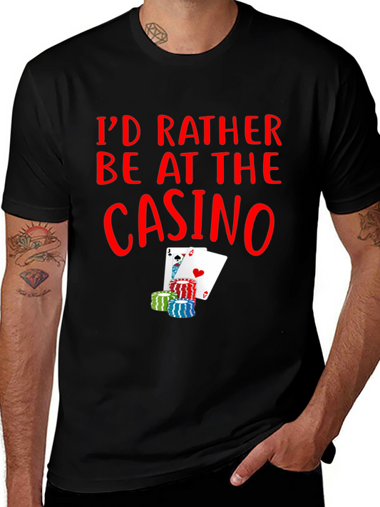 Casino T-Shirt - Poker Cards and Chips