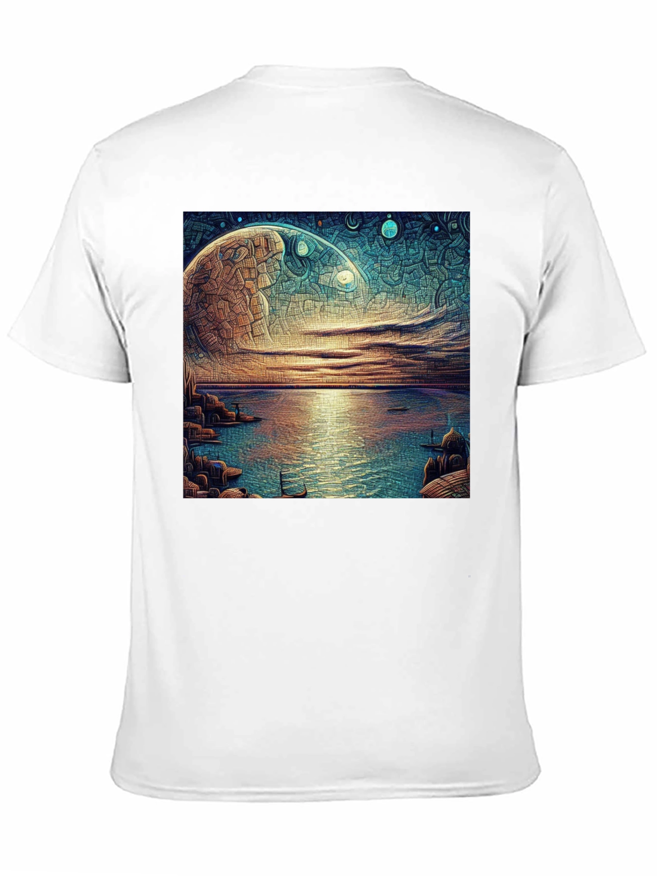 Surreal Moonscape Graphic Tee
