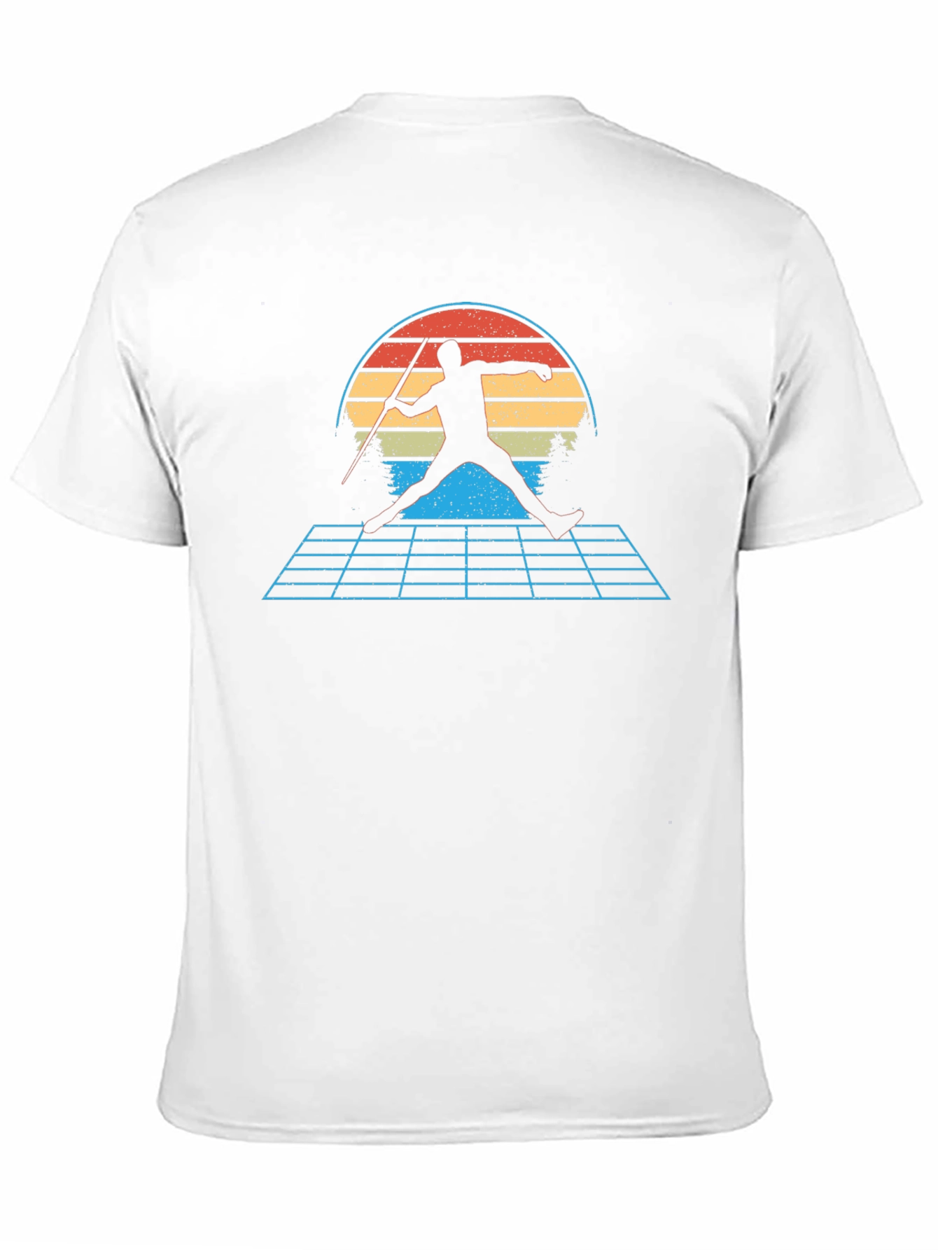 Retro Javelin Thrower Graphic T-Shirt