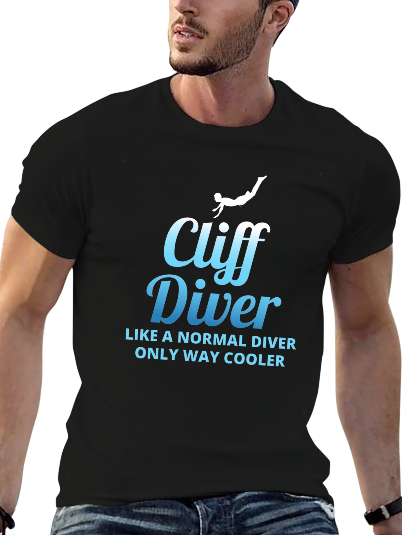 Cliff Diver T-Shirt - Cool & Unique Gift Idea