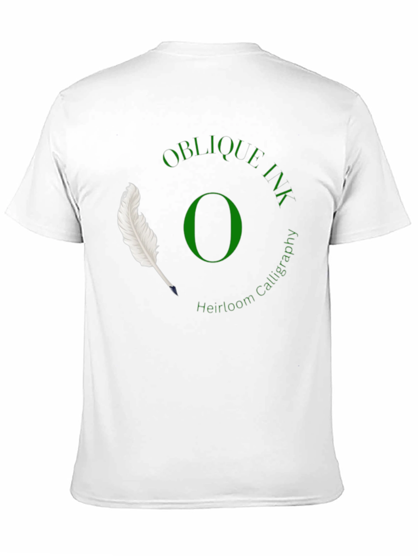 Oblique Ink Calligraphy T-Shirt