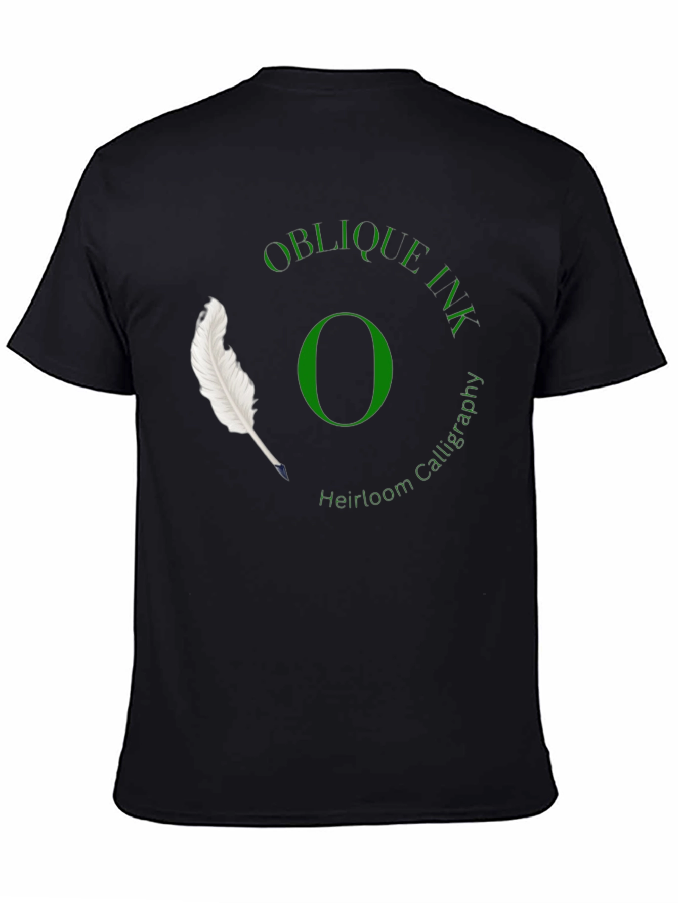 Oblique Ink Calligraphy T-Shirt