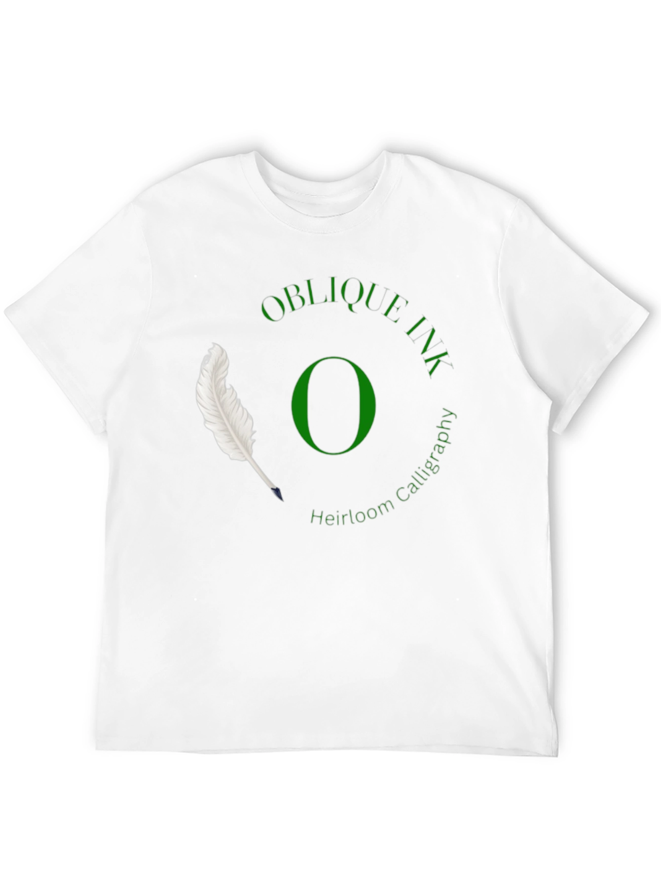 Oblique Ink Calligraphy T-Shirt