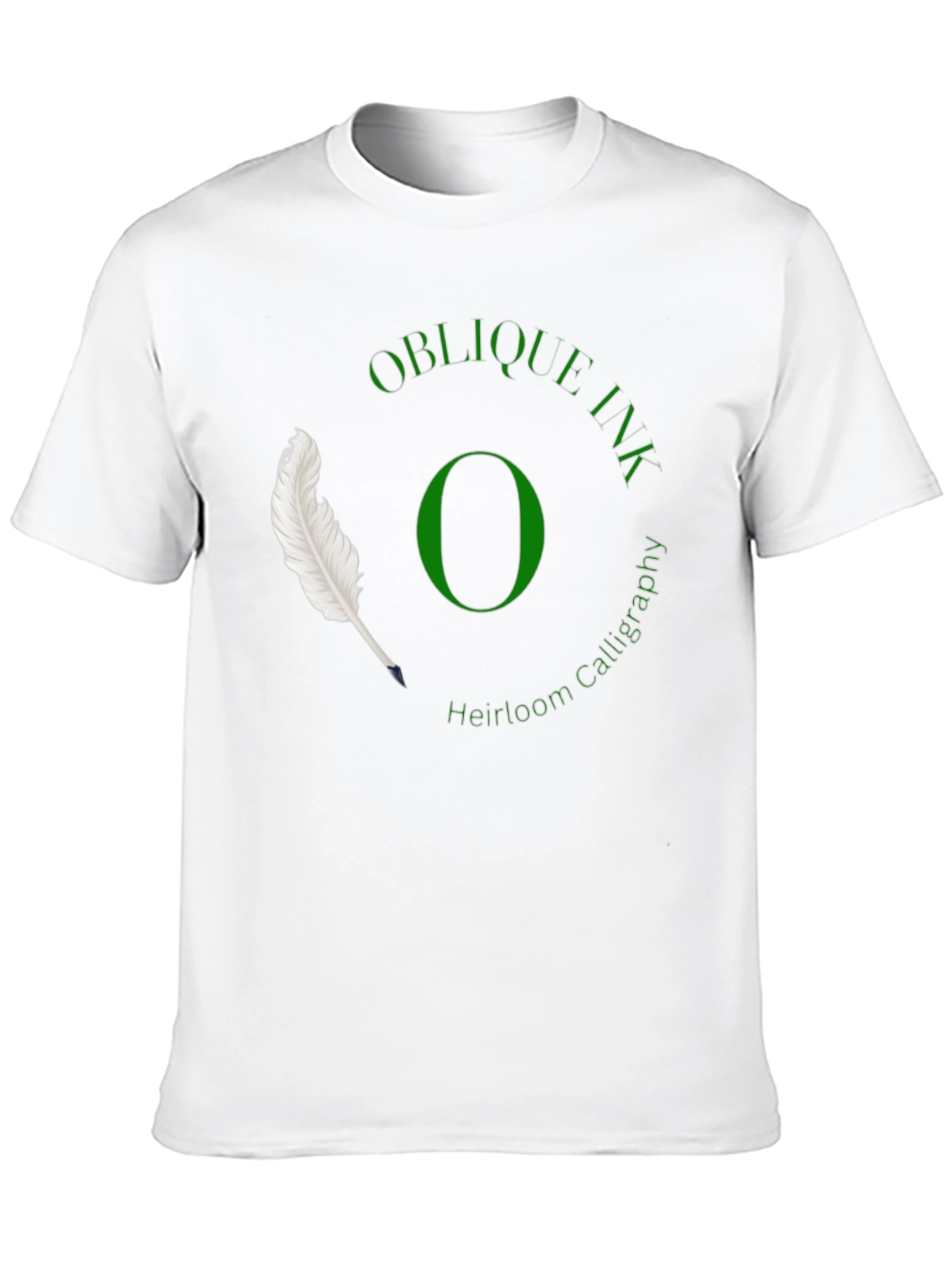 Oblique Ink Calligraphy T-Shirt