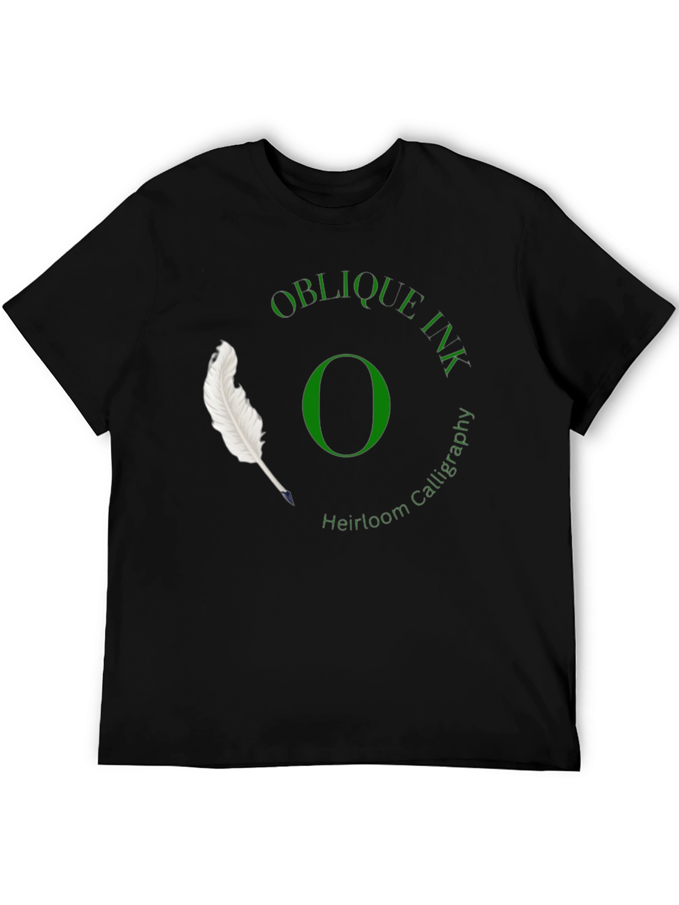 Oblique Ink Calligraphy T-Shirt