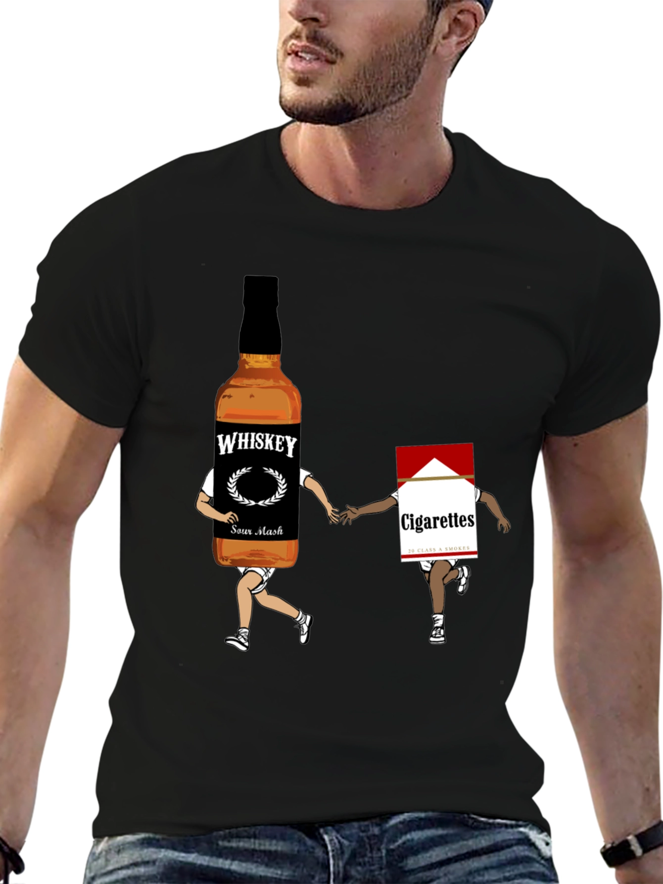 Whiskey & Cigarettes Graphic Tee