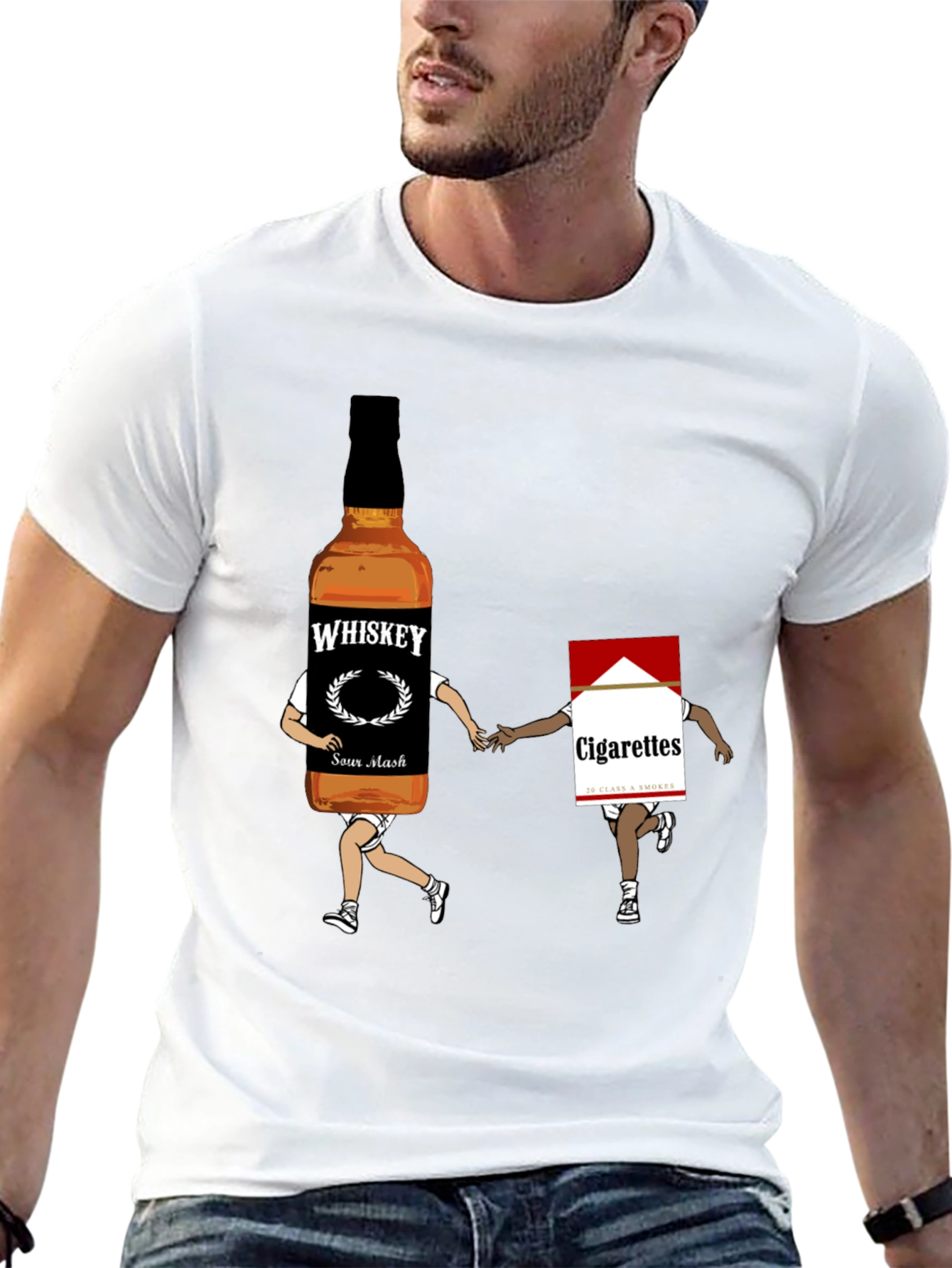 Whiskey & Cigarettes Graphic Tee