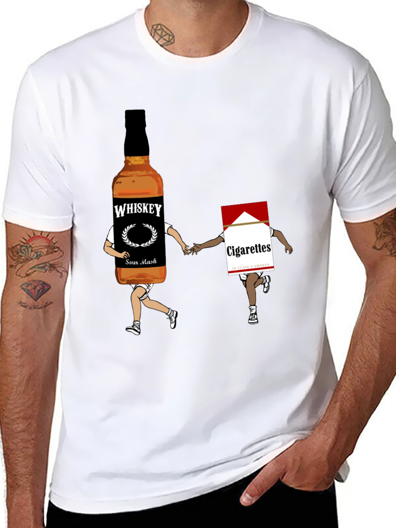 Whiskey & Cigarettes Graphic Tee
