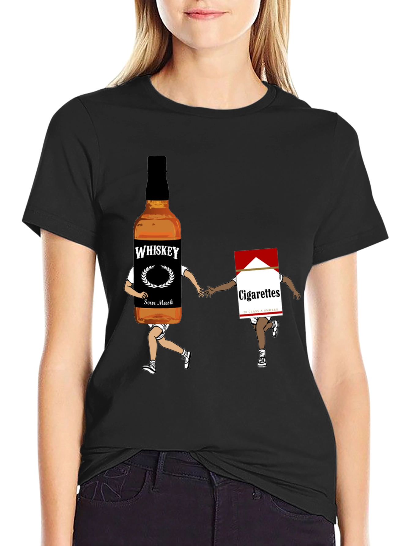 Whiskey & Cigarettes Graphic Tee