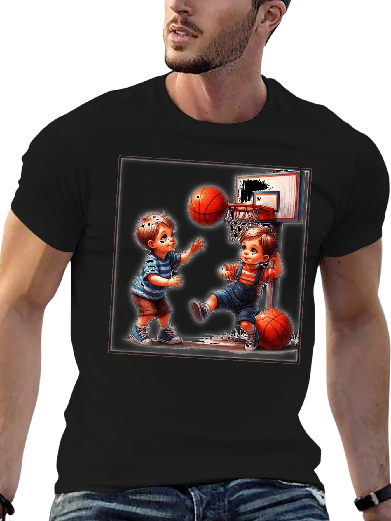 Boys Basketball Graphic T-Shirt
