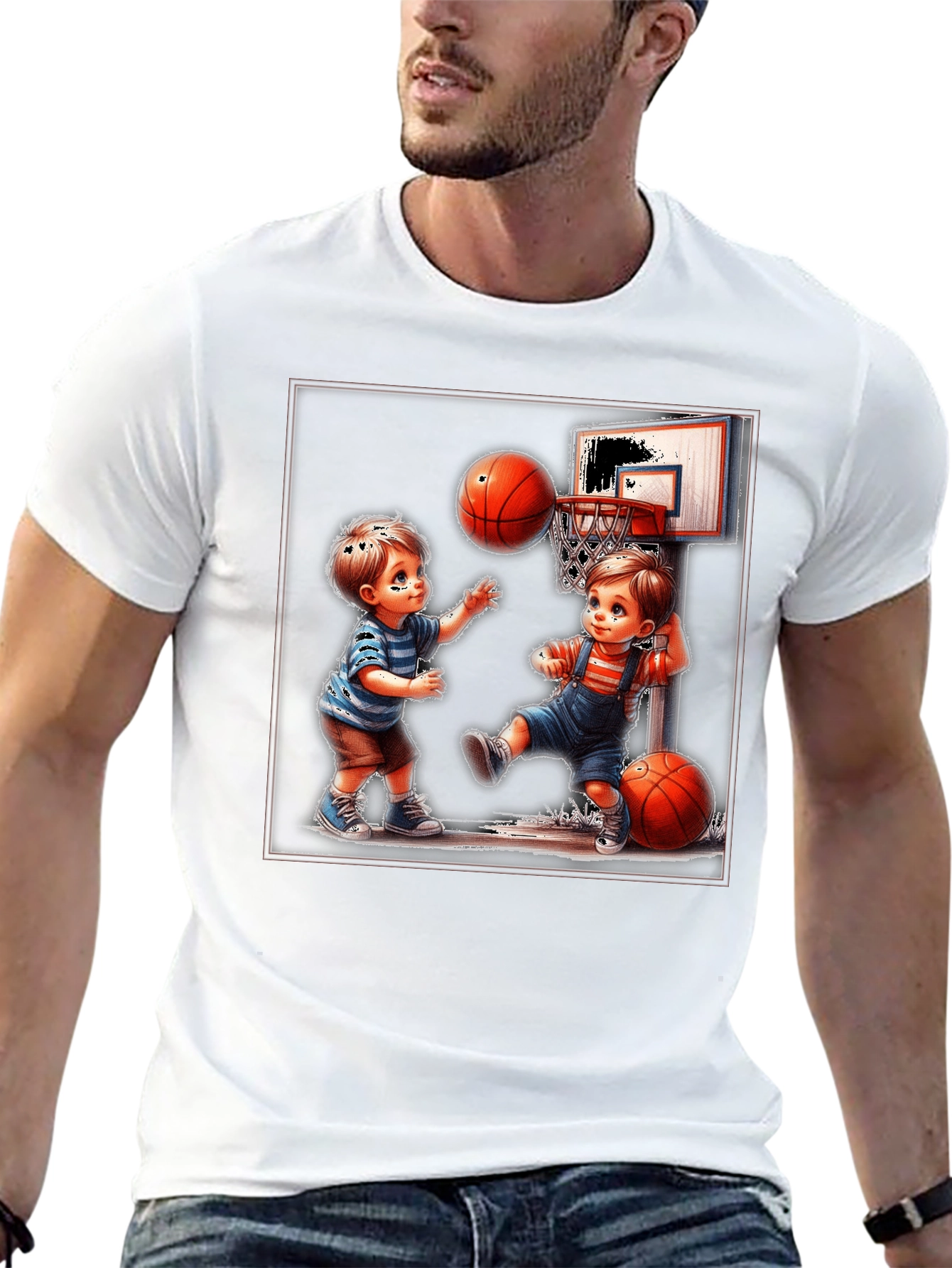 Boys Basketball Graphic T-Shirt