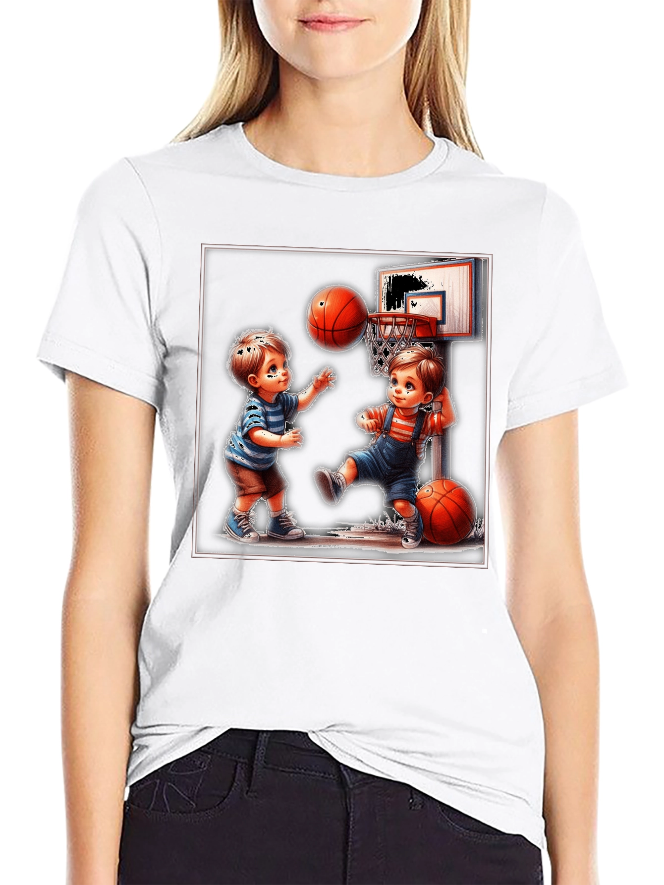 Boys Basketball Graphic T-Shirt