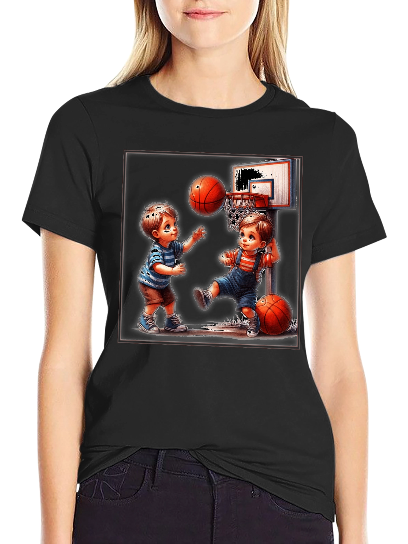 Boys Basketball Graphic T-Shirt