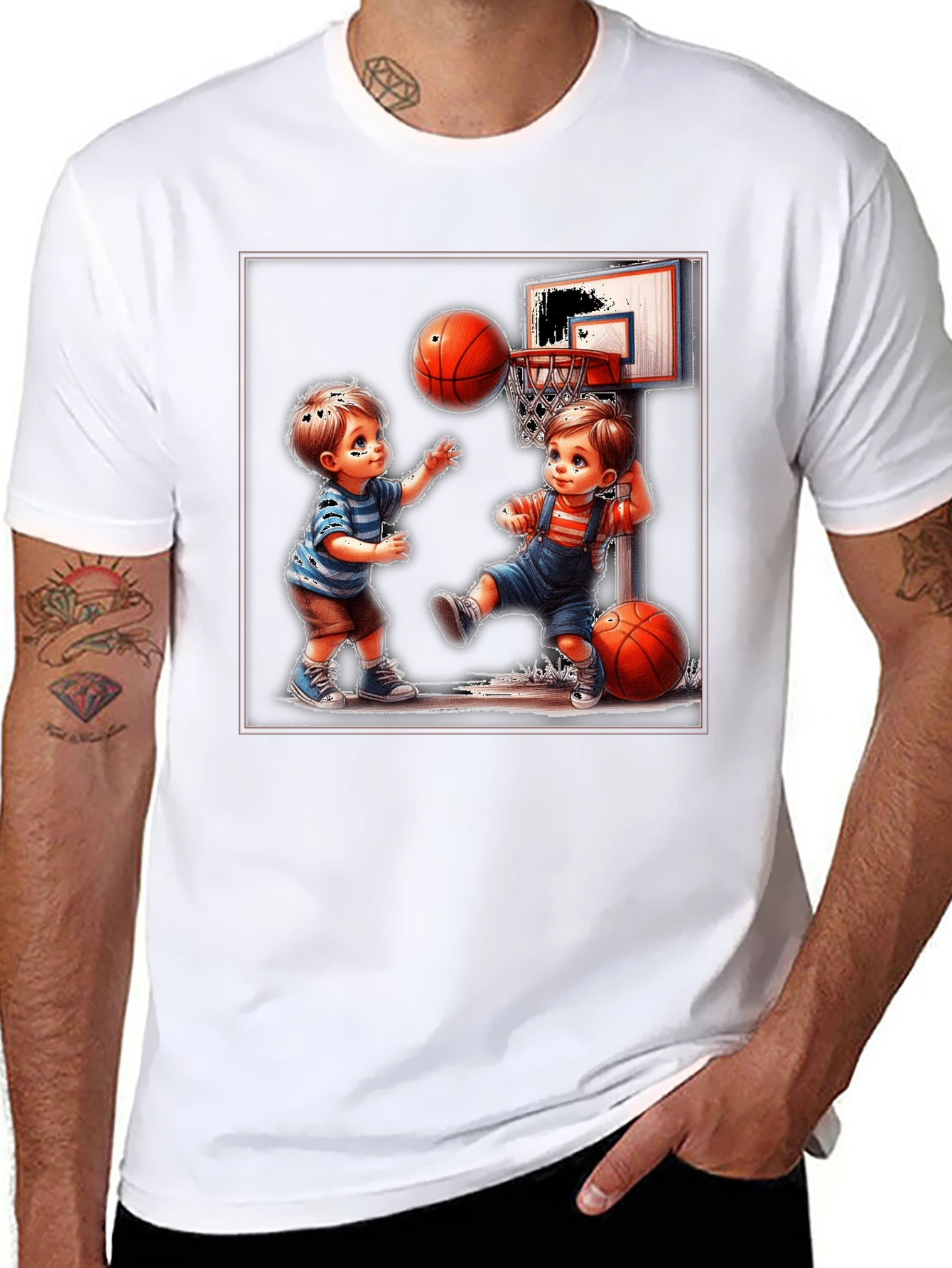 Boys Basketball Graphic T-Shirt
