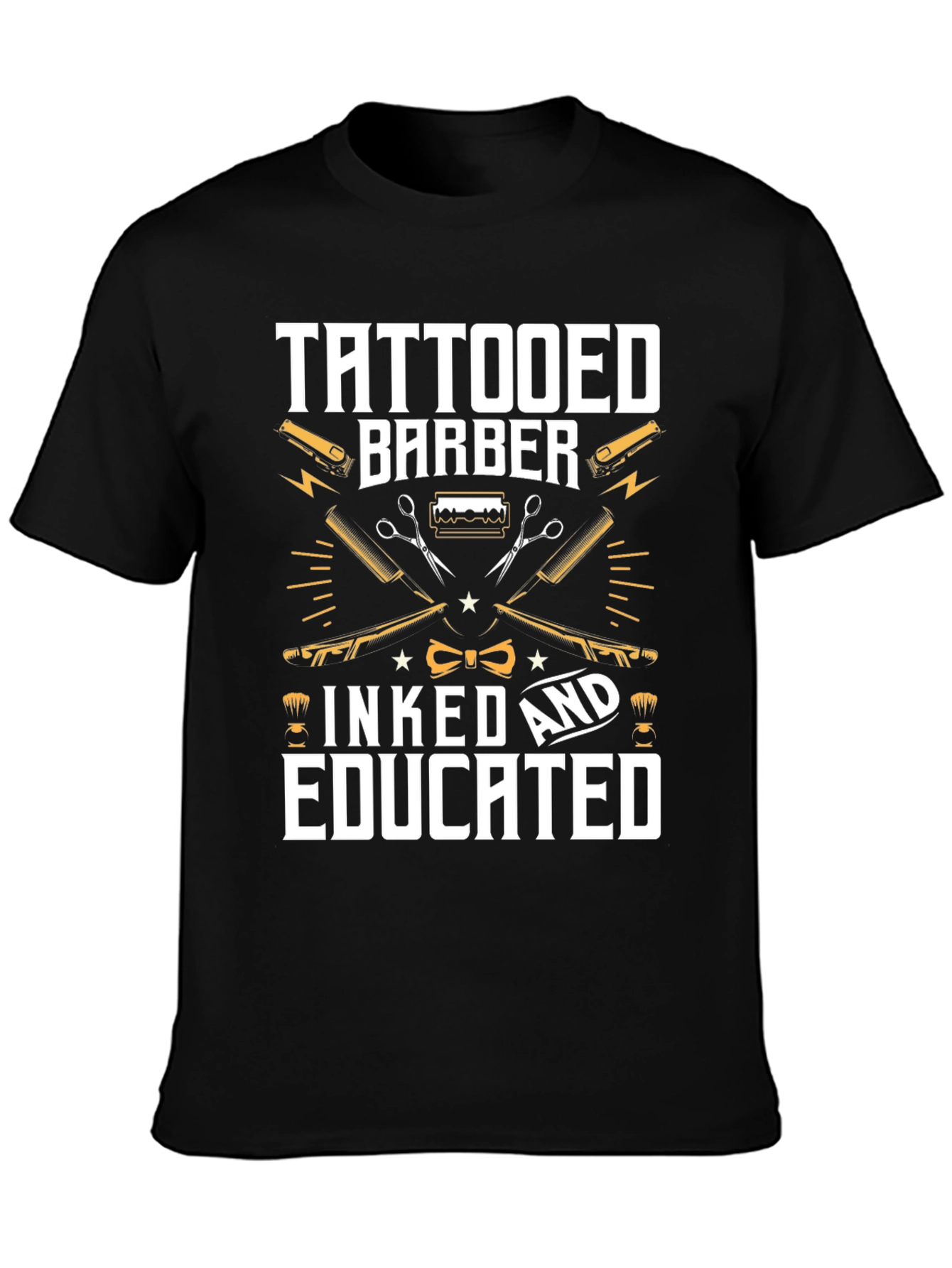 Tattooed Barber T-Shirt - Inked & Educated