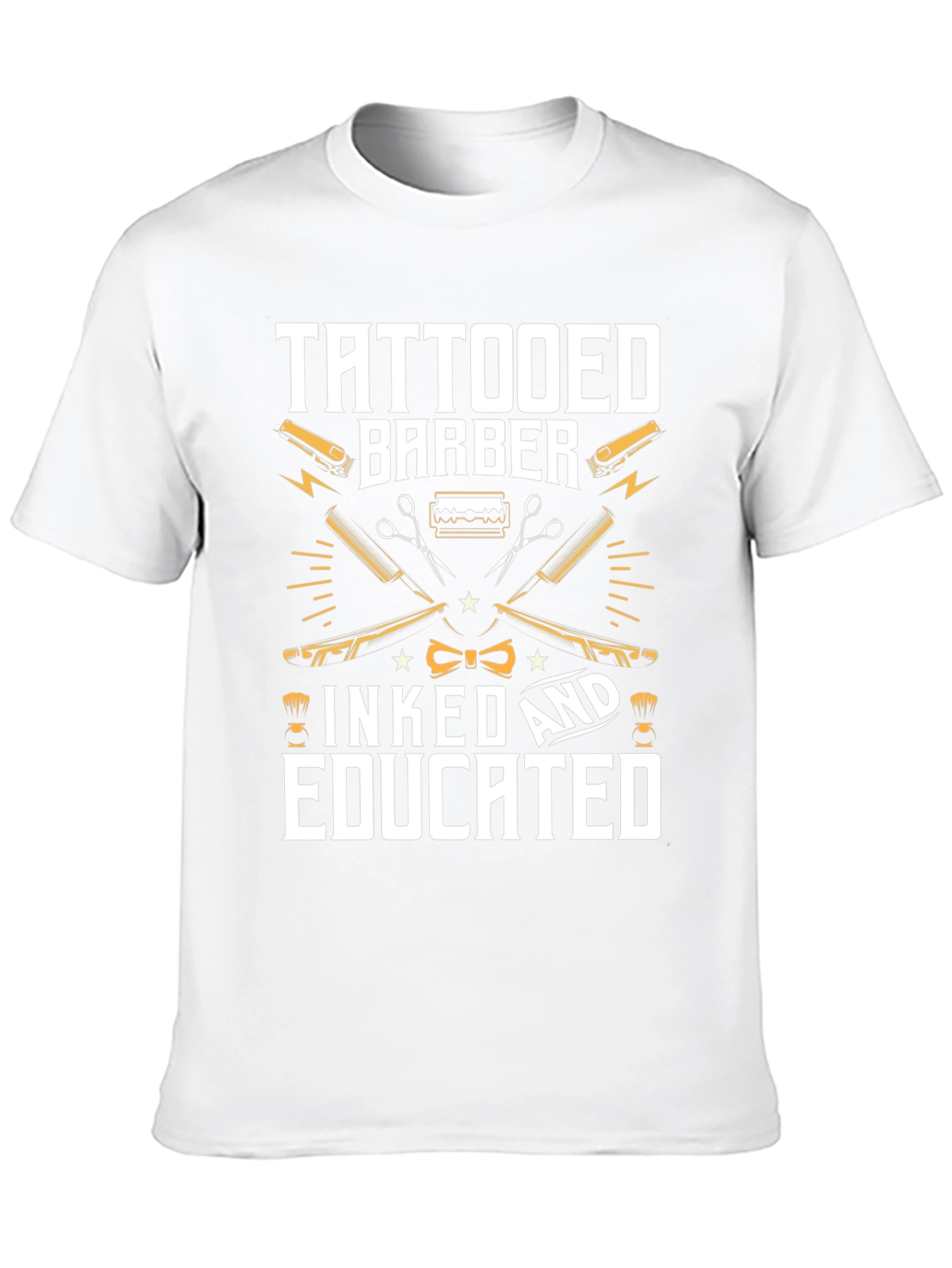 Tattooed Barber T-Shirt - Inked & Educated