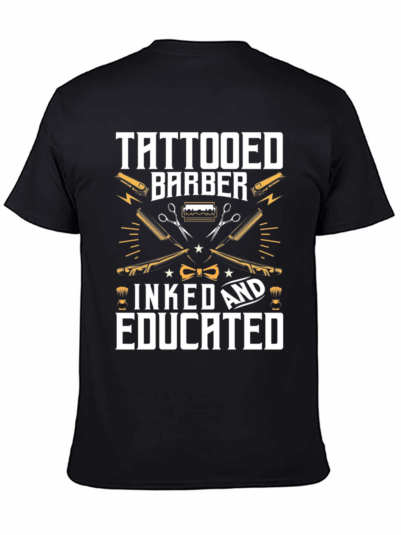 Tattooed Barber T-Shirt - Inked & Educated