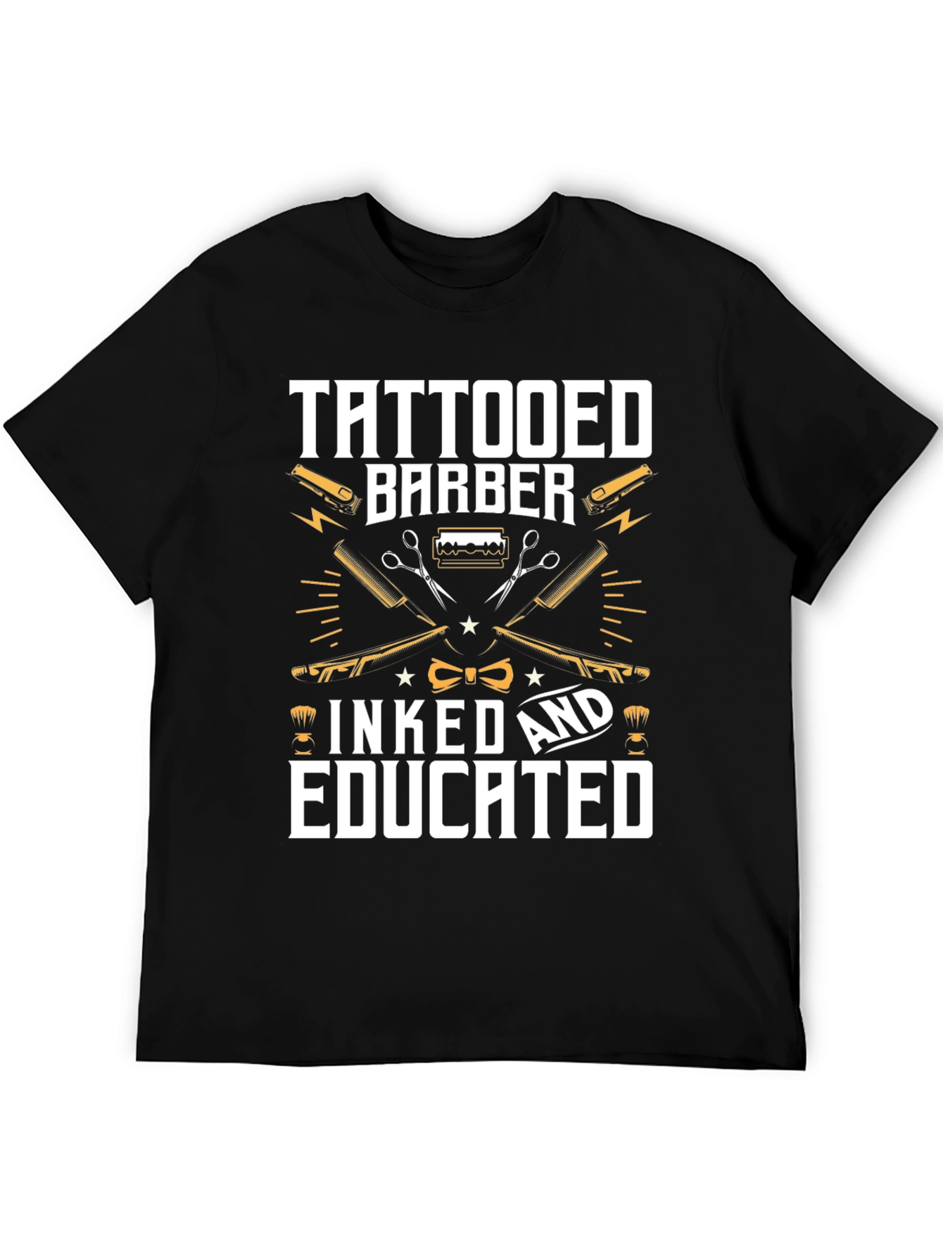 Tattooed Barber T-Shirt - Inked & Educated