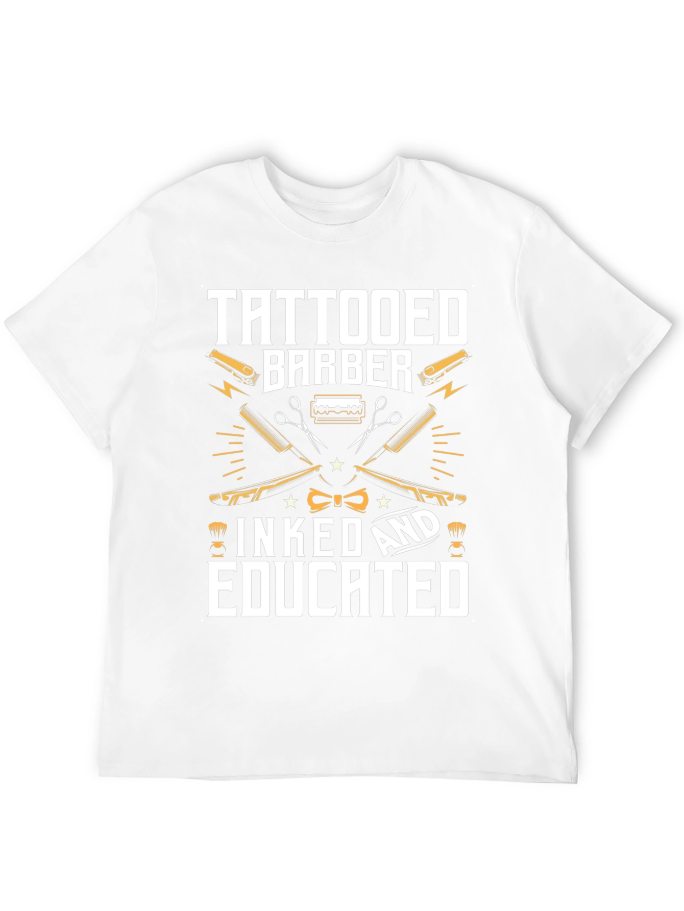 Tattooed Barber T-Shirt - Inked & Educated