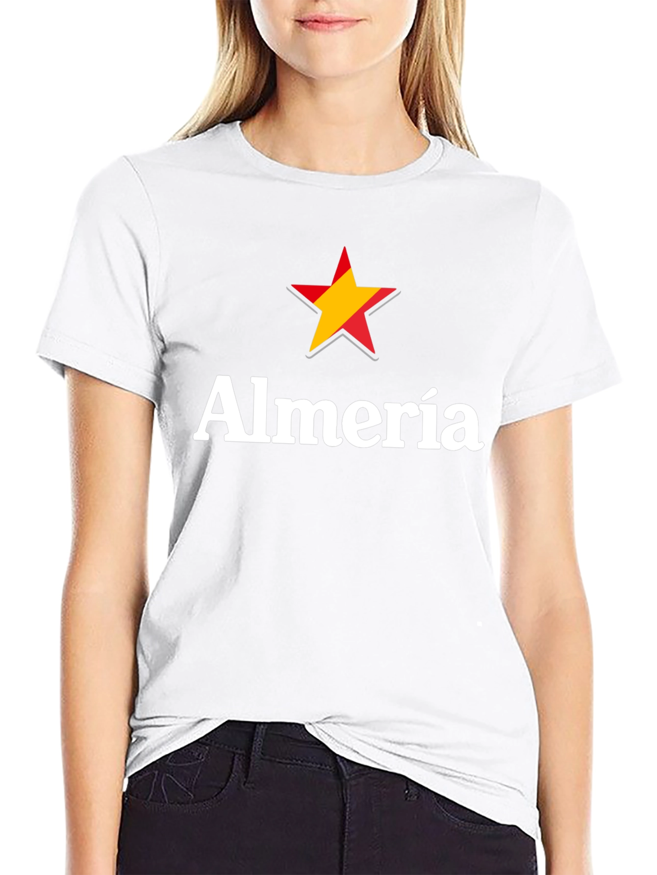 Almería Star T-Shirt - Casual Black Tee
