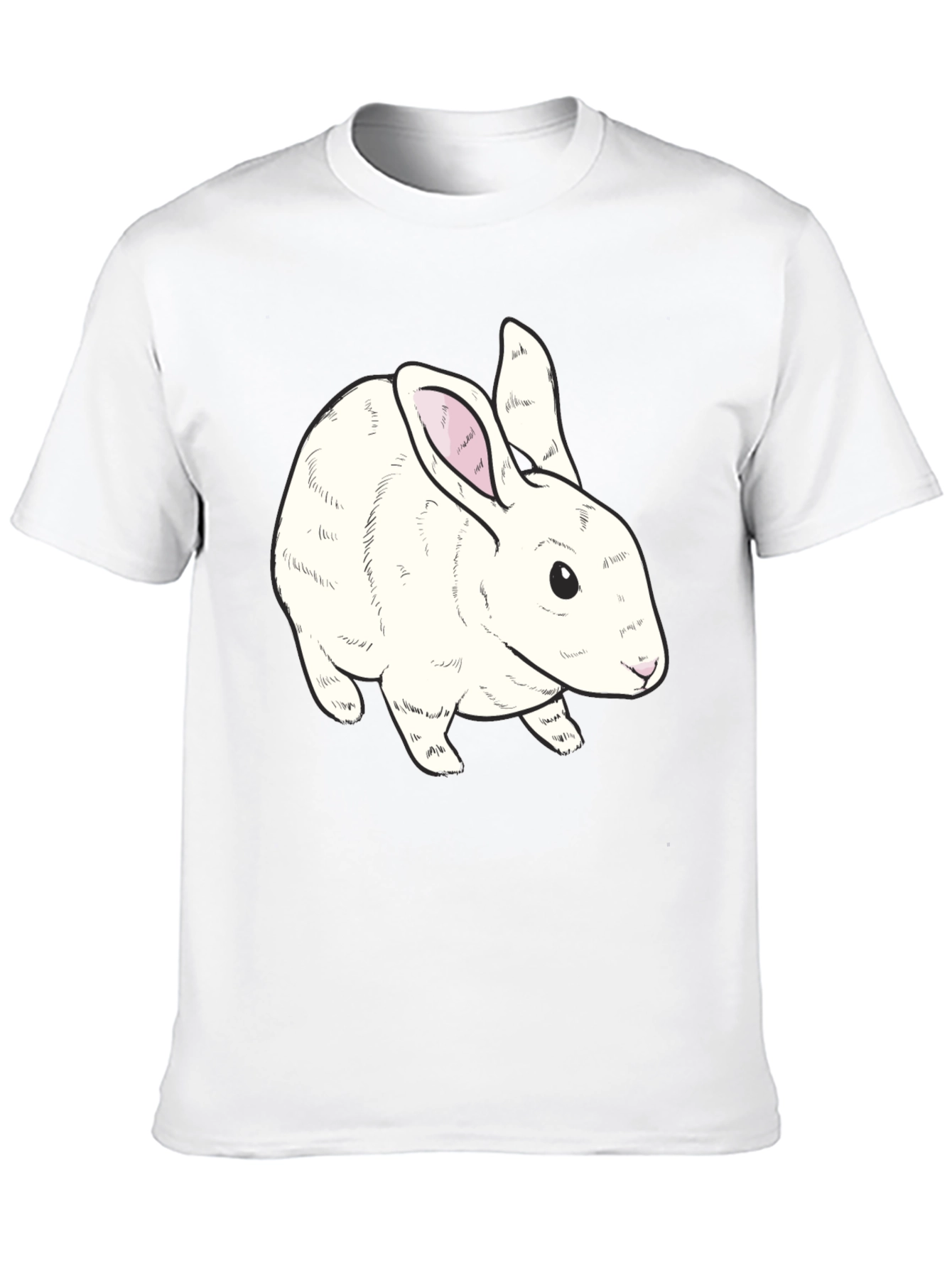 Rabbit Graphic T-Shirt - Cute Animal Tee