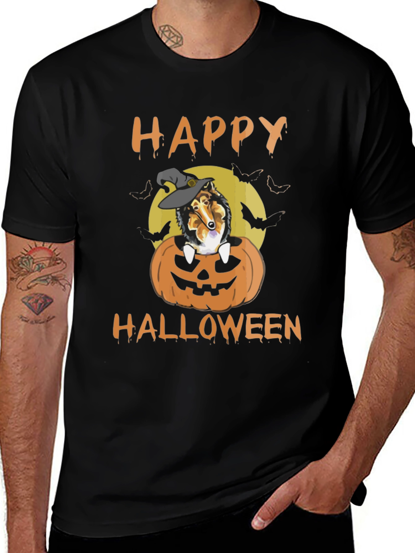 Halloween Dog Witch T-Shirt - Happy Halloween!