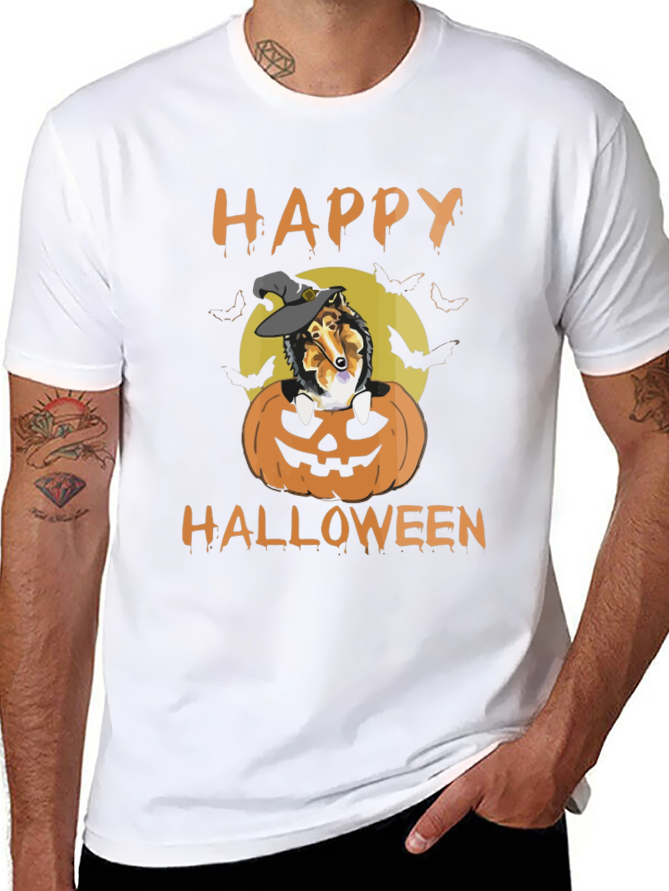 Halloween Dog Witch T-Shirt - Happy Halloween!