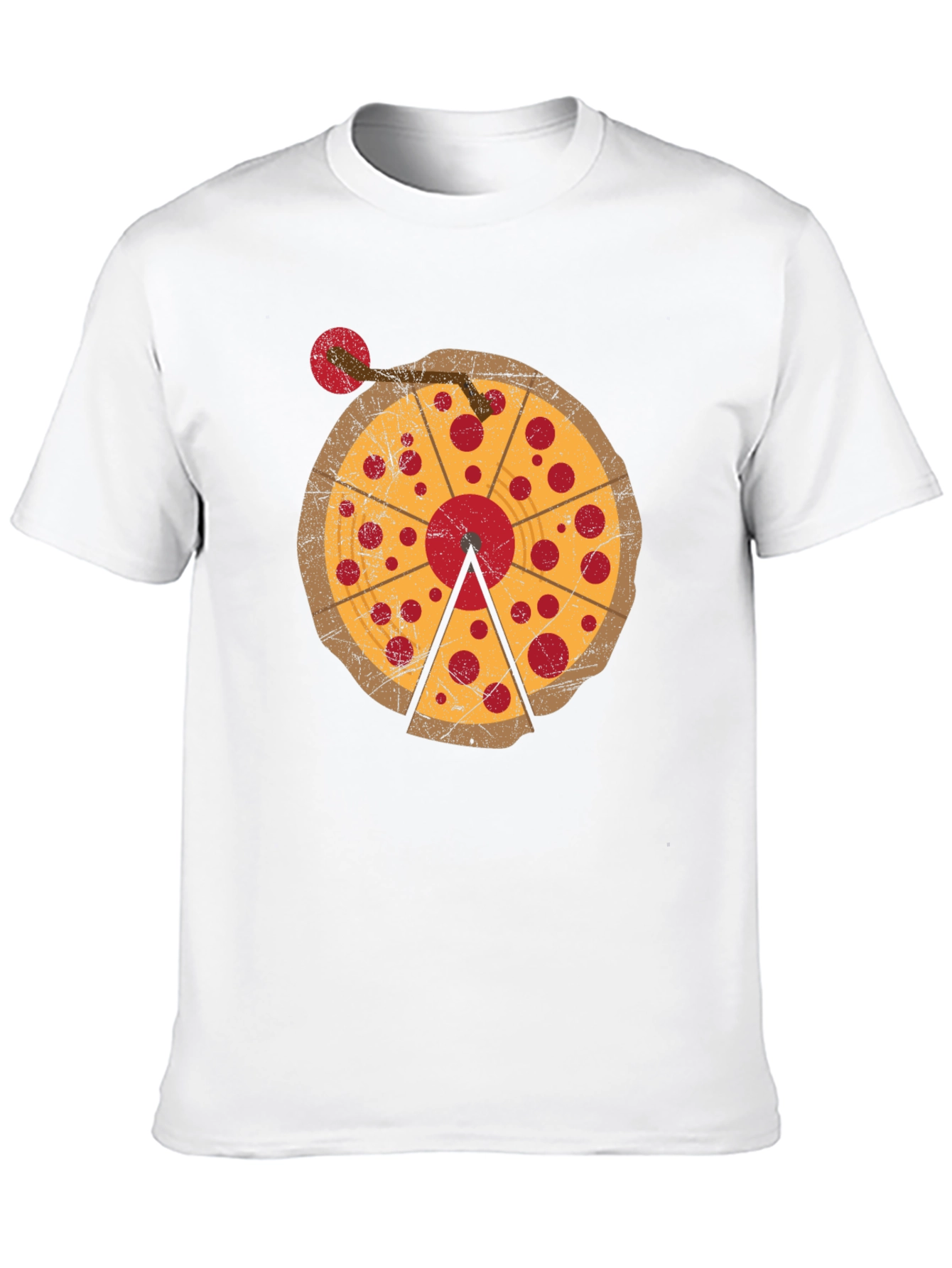 Pizza DJ Turntable Graphic T-Shirt