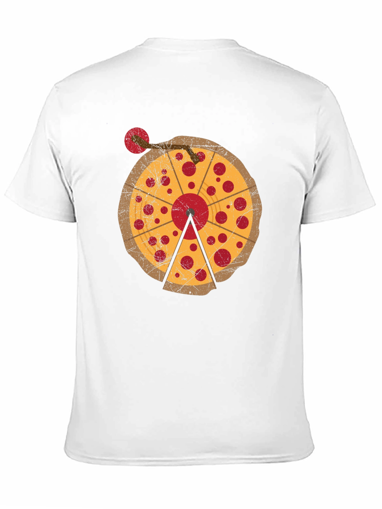 Pizza DJ Turntable Graphic T-Shirt