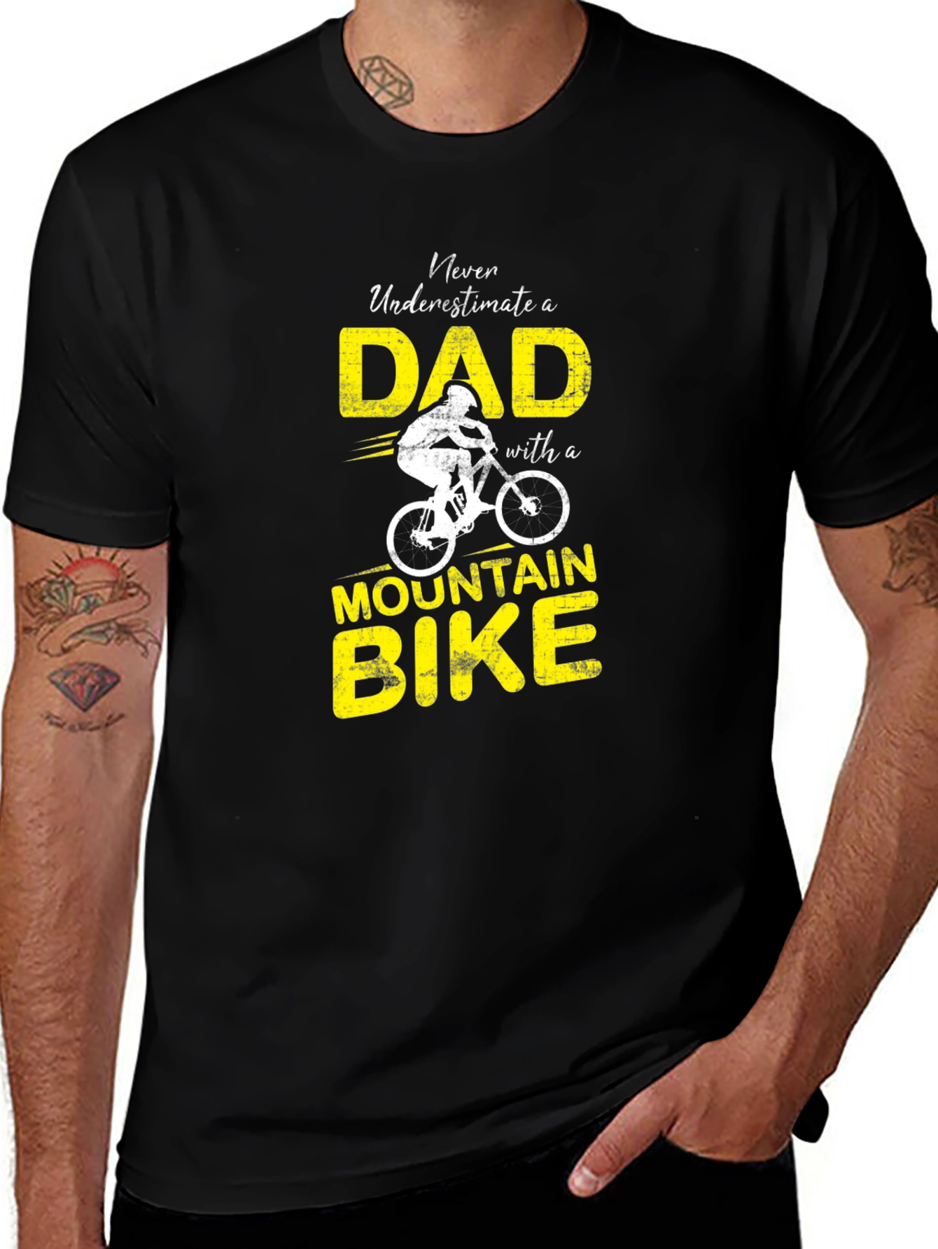 Dad Mountain Bike Graphic T-Shirt