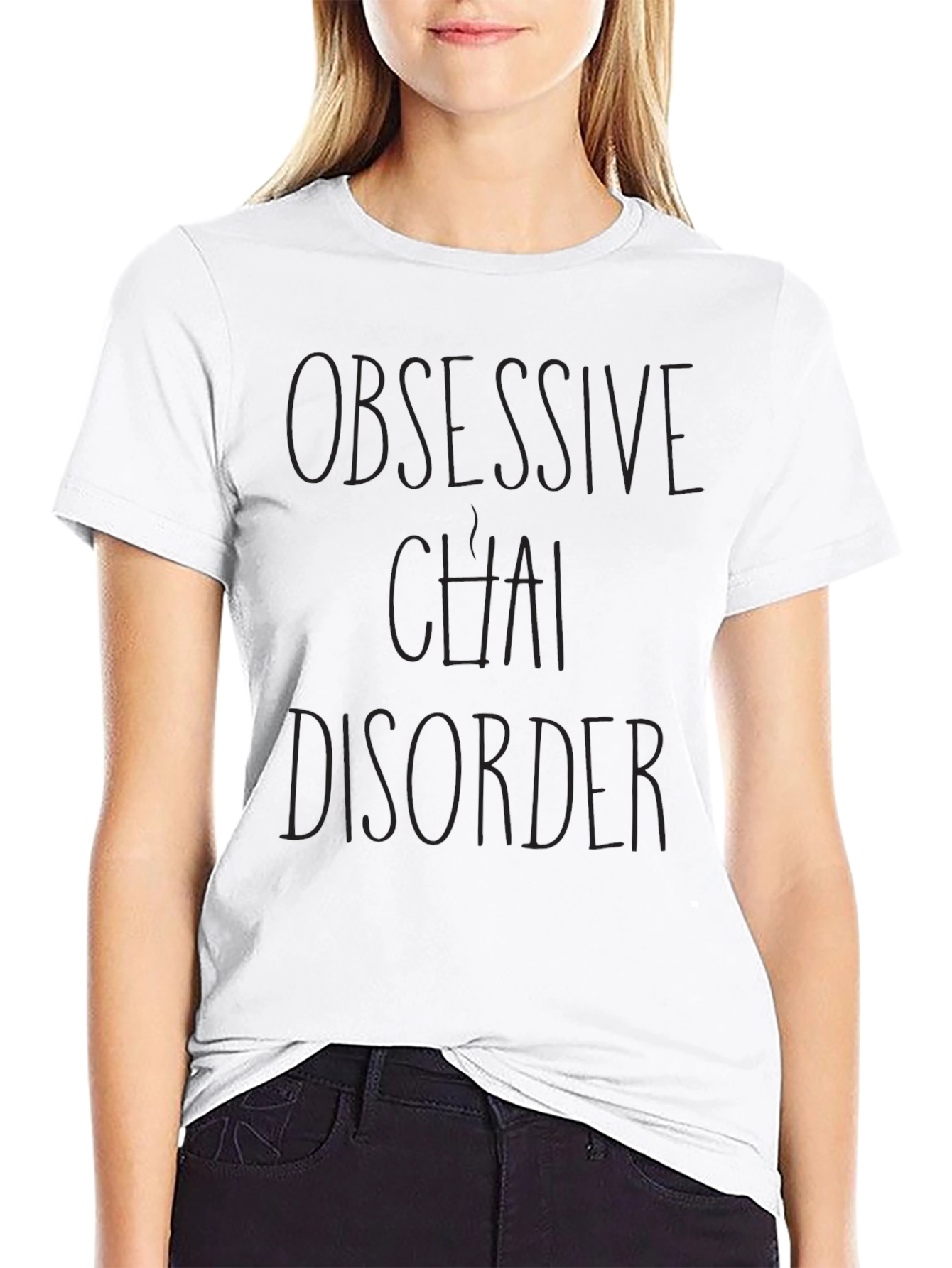 Obsessive Chai Disorder Black T-Shirt