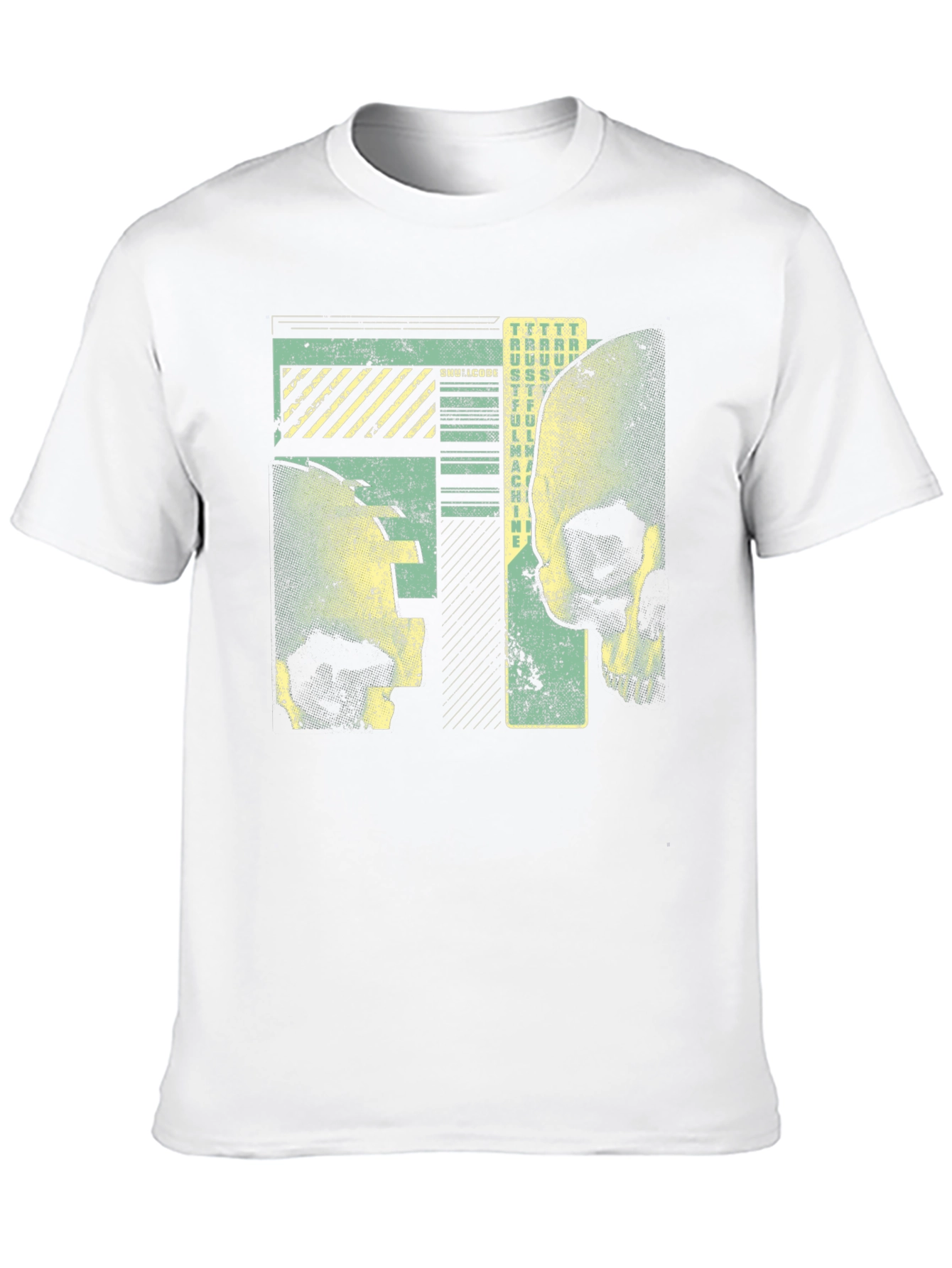 Skull Graphic Print Mens Black T-Shirt