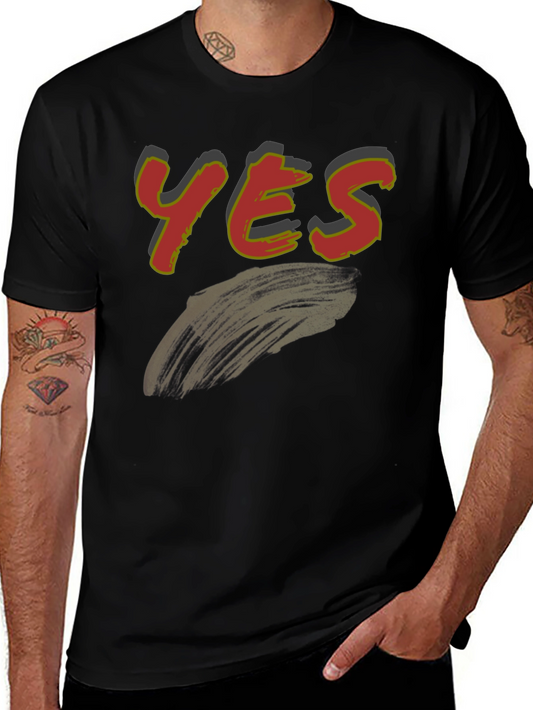 Yes Graphic Print Mens T-Shirt