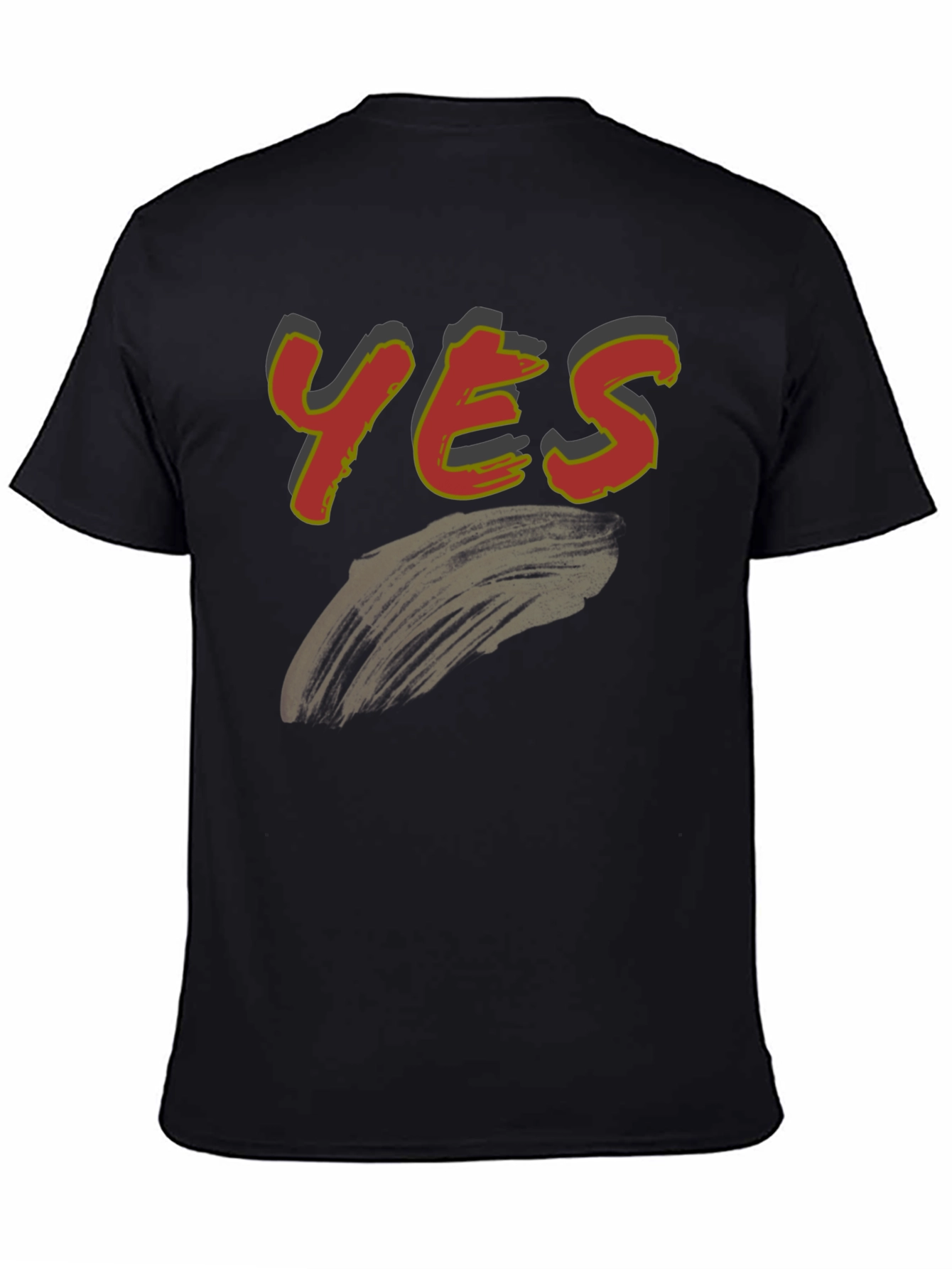 Yes Graphic Print Mens T-Shirt