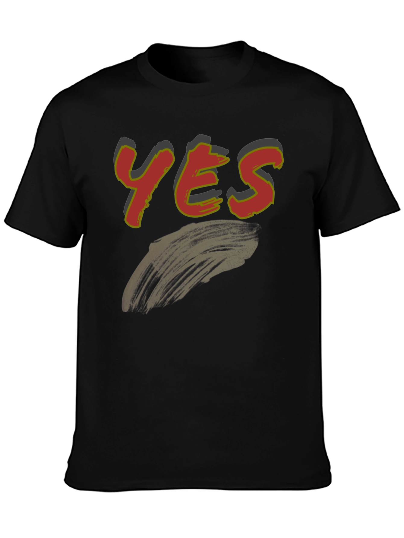 Yes Graphic Print Mens T-Shirt