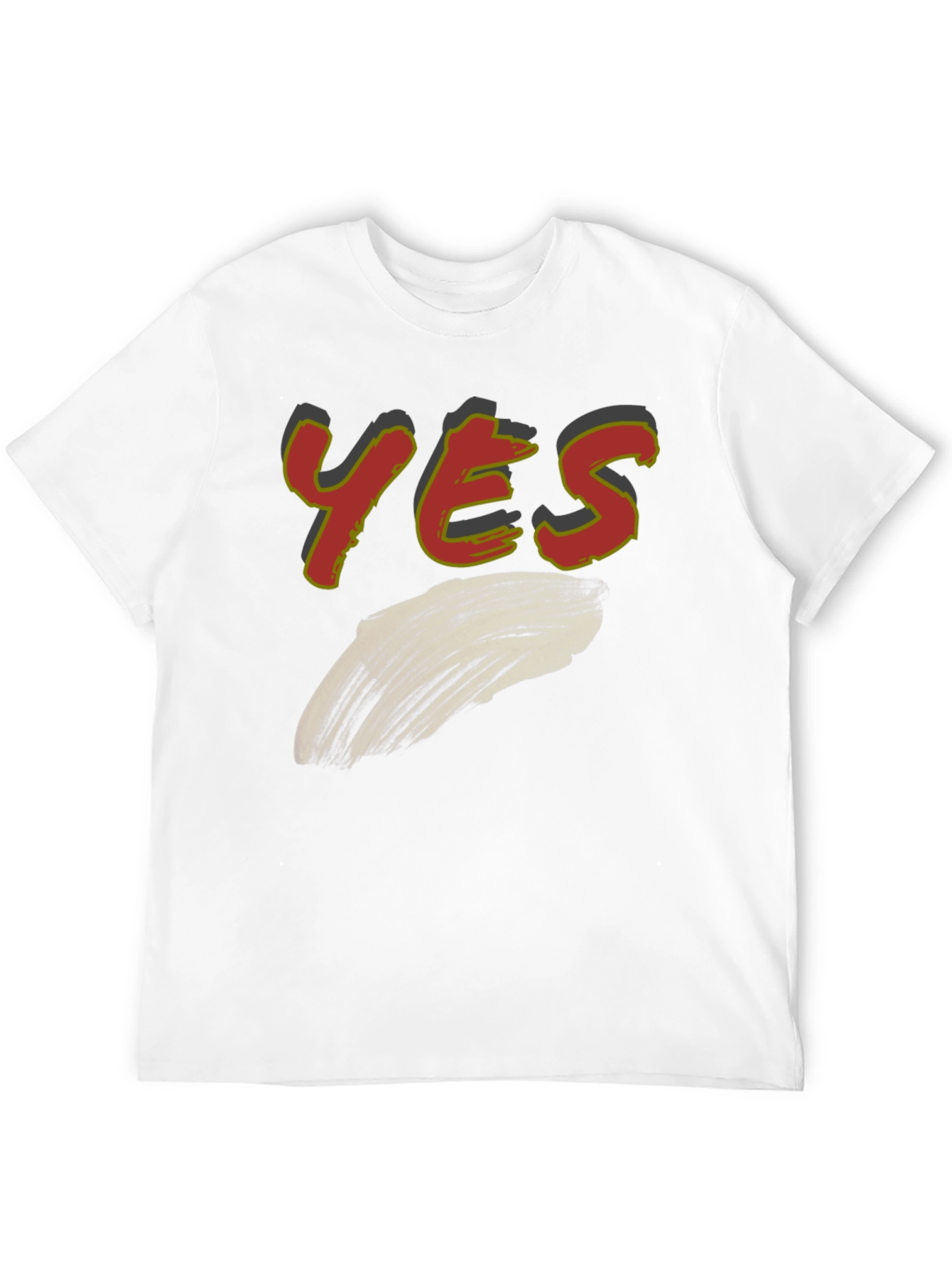 Yes Graphic Print Mens T-Shirt