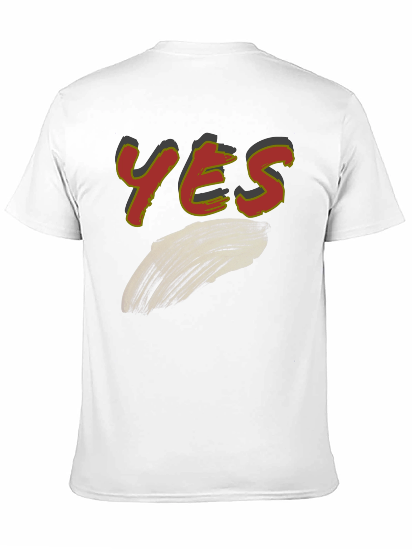 Yes Graphic Print Mens T-Shirt