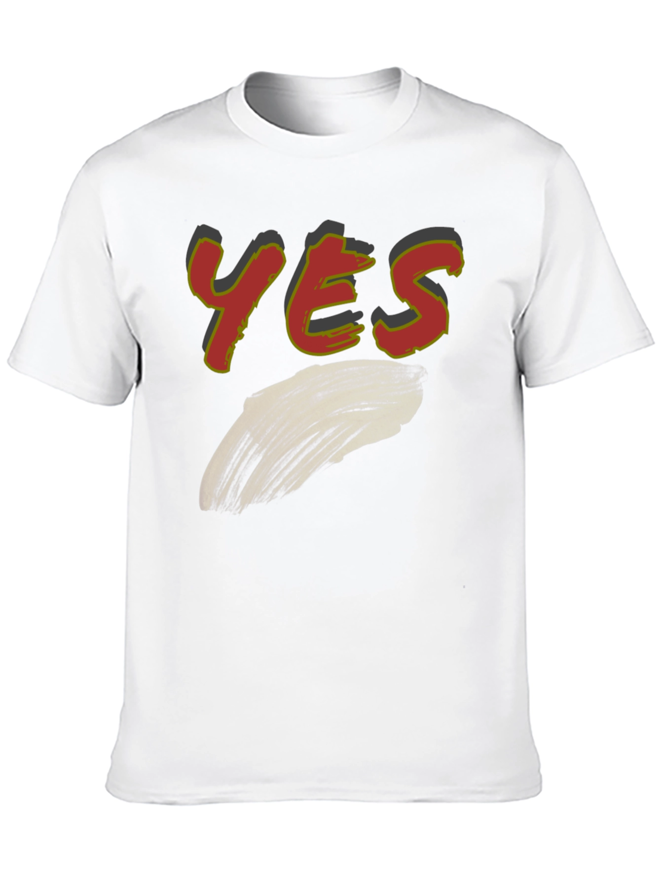 Yes Graphic Print Mens T-Shirt