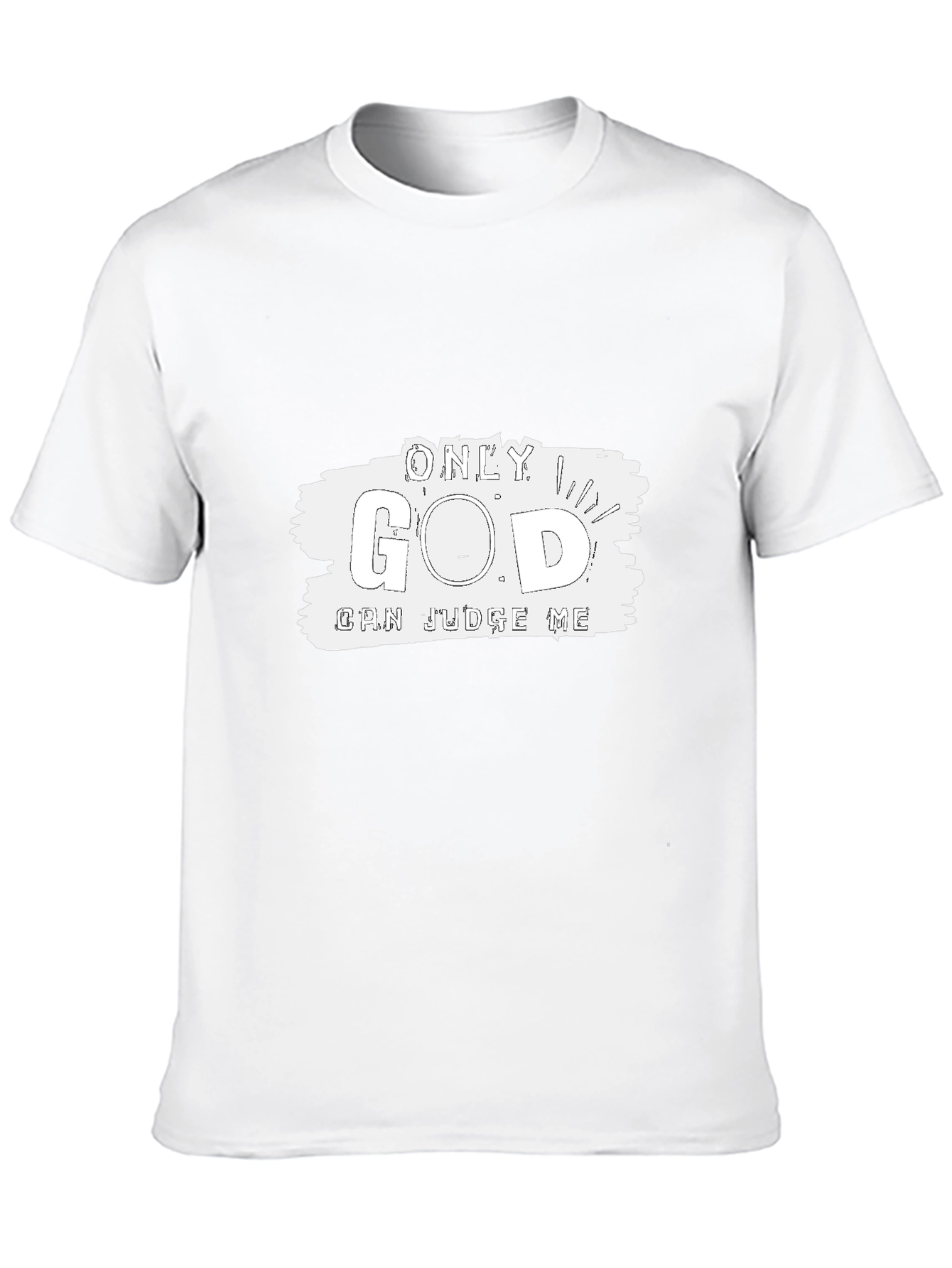 Only God Can Judge Me Black T-Shirt